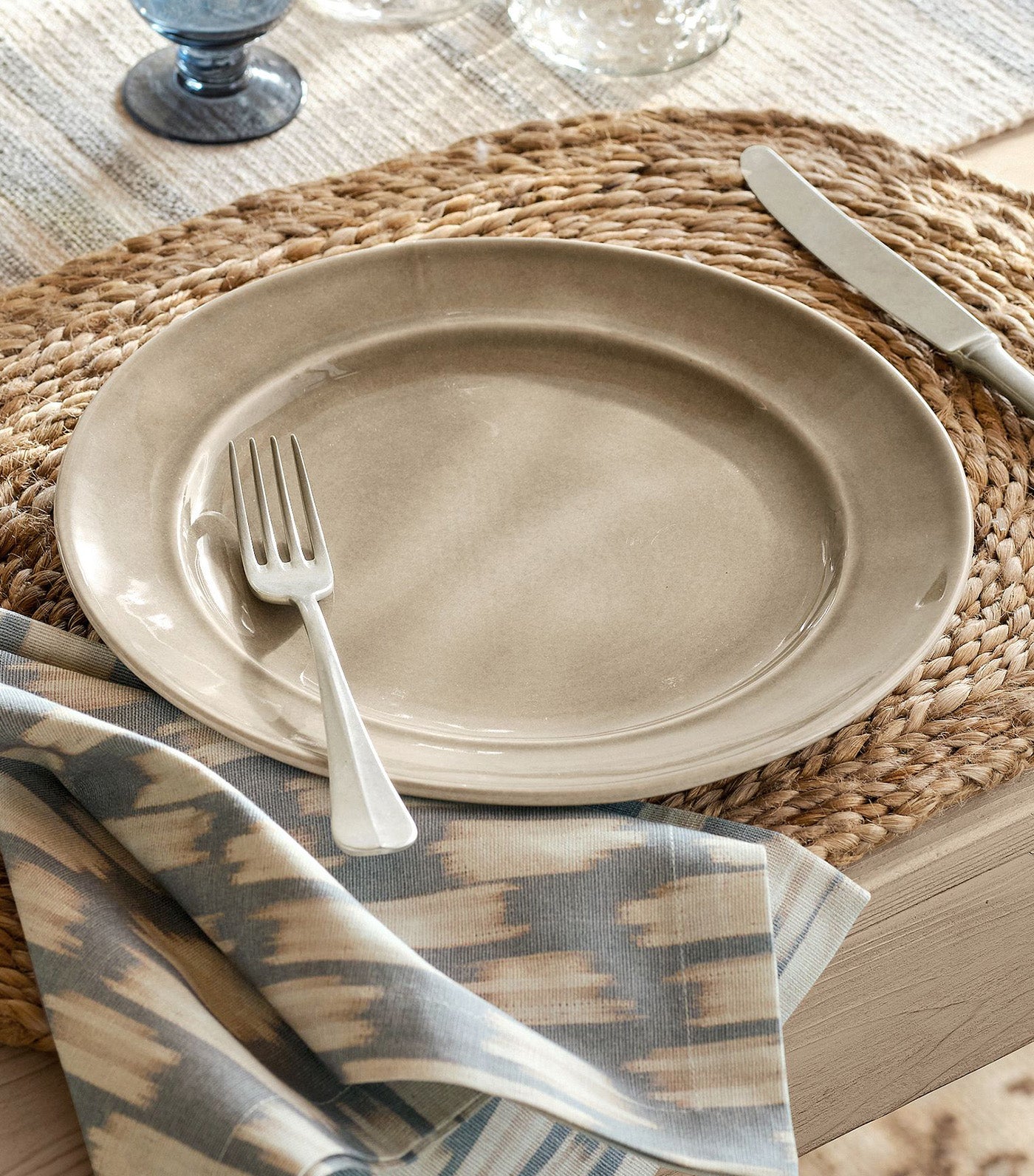 Mori Oval Coil Handwoven Jute Placemat