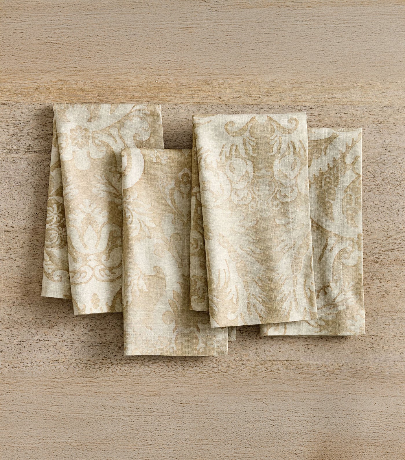 Stella Damask Organic Cotton Napkins - Set of 4
