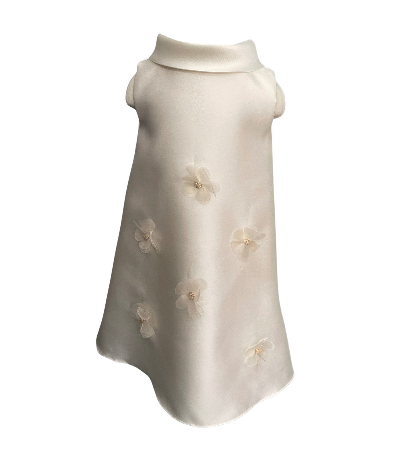 Riley A-Line Dress with Collar Ecru