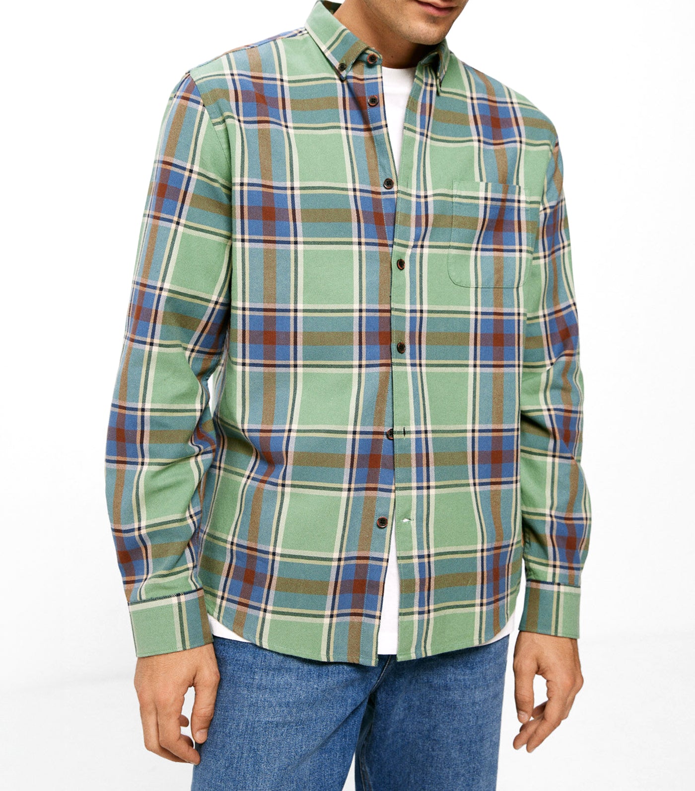 Checkered Shirt Green