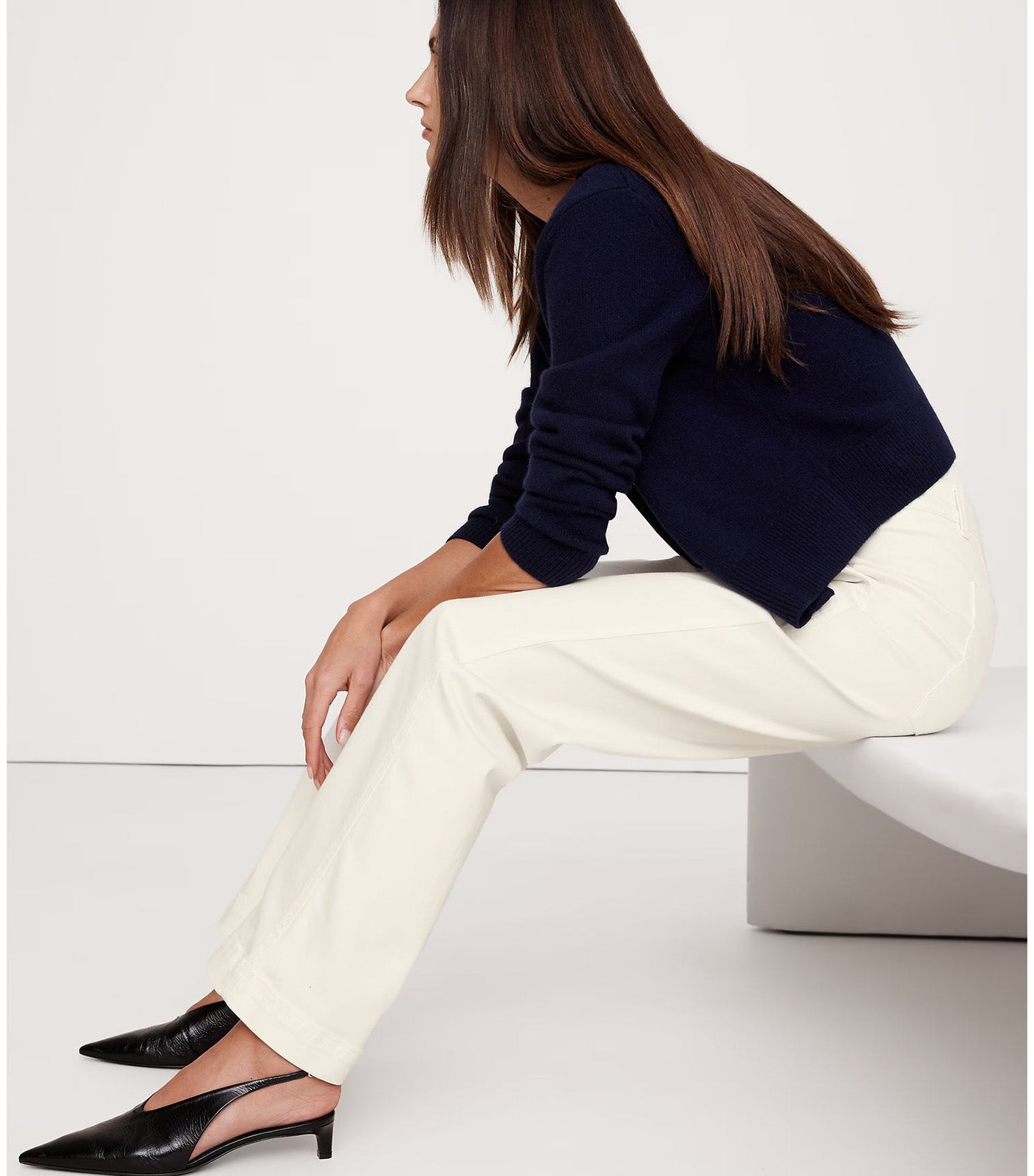 The Weekender Straight-Leg Pant Ecru