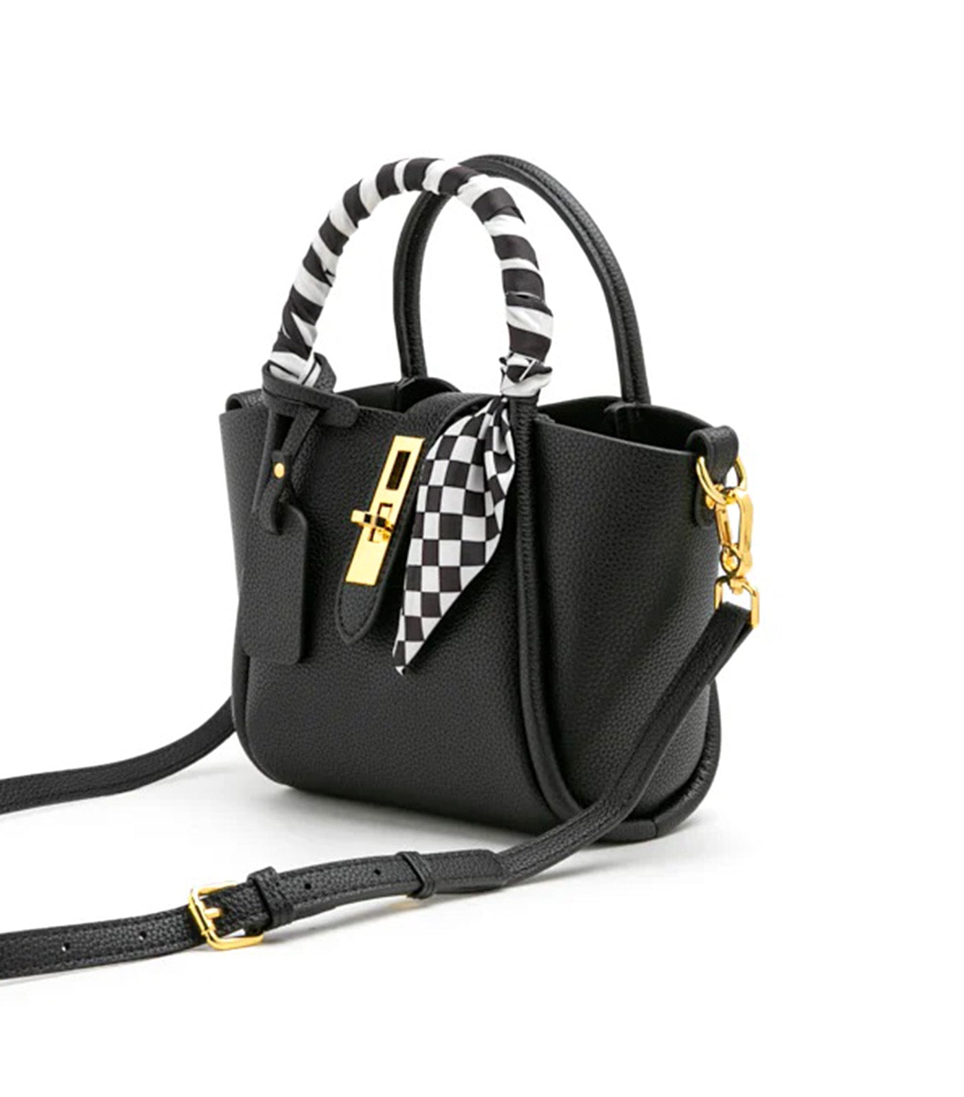 Jacqueline Top Handle Mini Tote Black