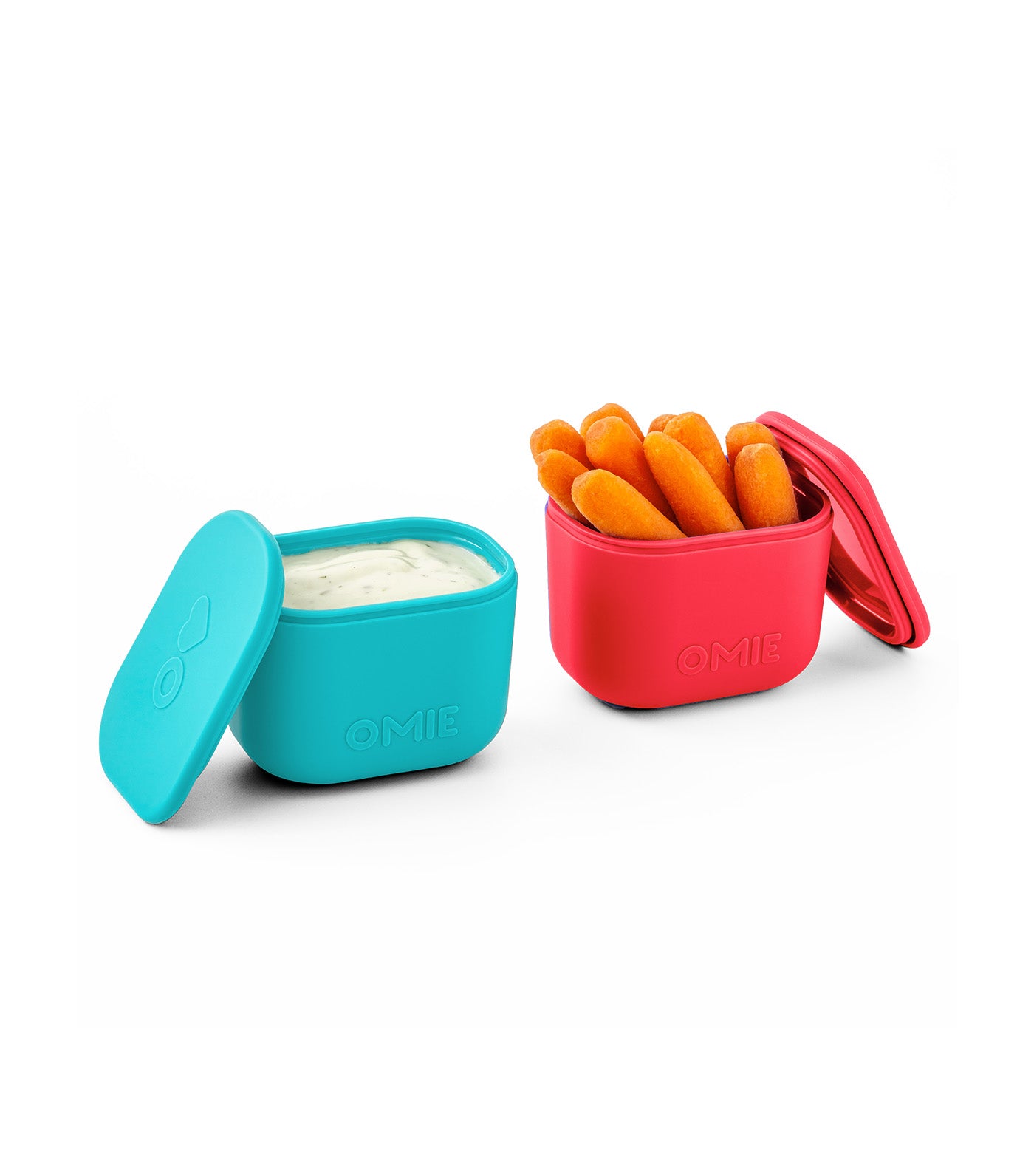OmieBox UP Dip Containers Pink/Teal