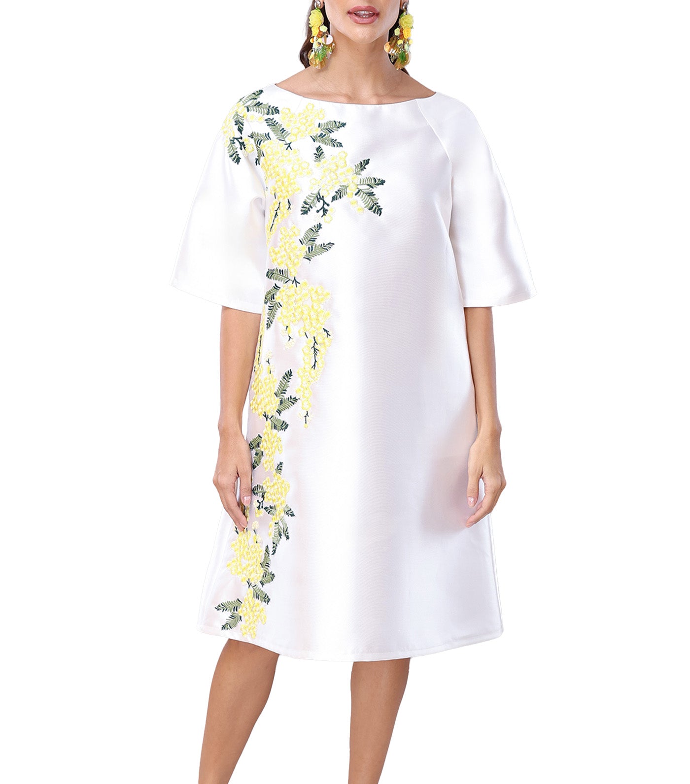 Easter Dress with Patch White