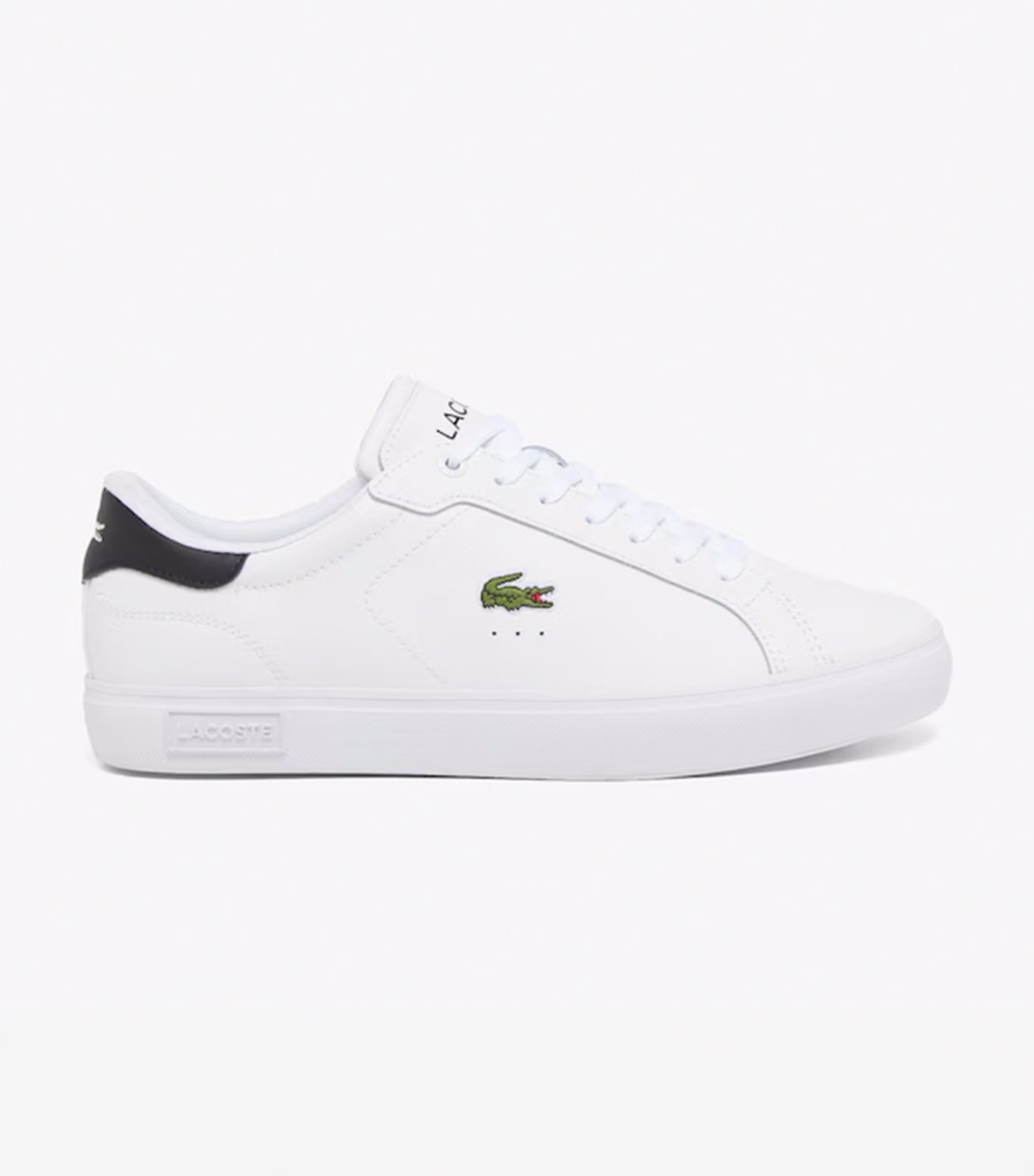 Men's Powercourt Leather Sneakers White/Dark Green
