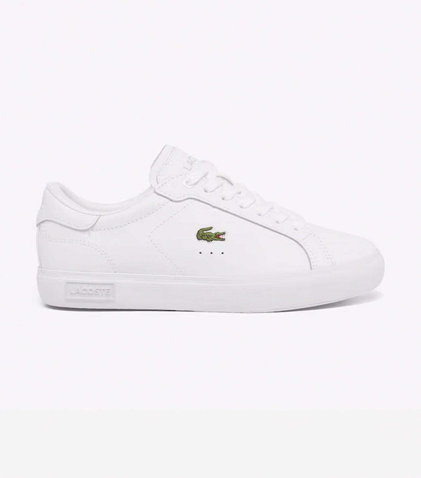 Men's Powercourt Leather Sneakers White/White