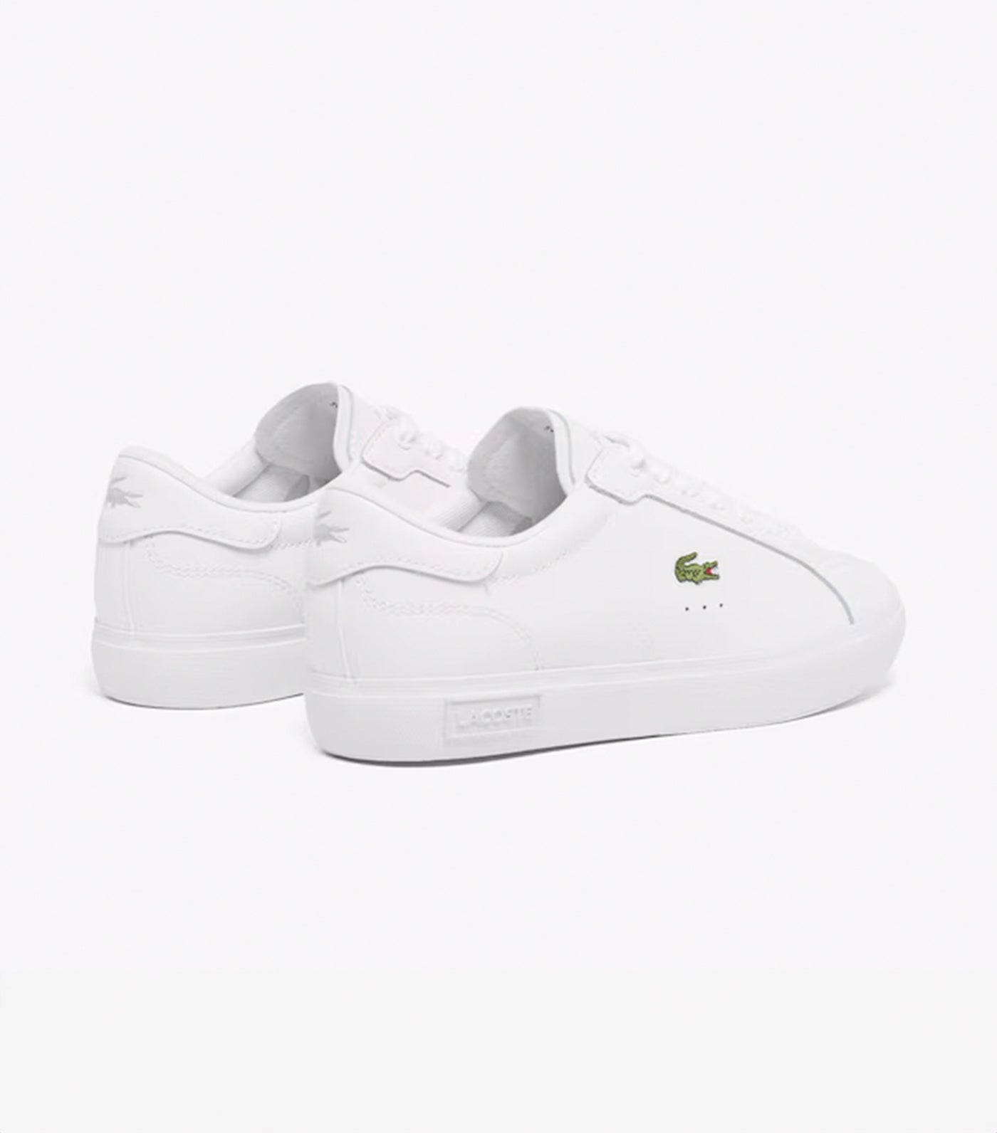Men's Powercourt Leather Sneakers White/White