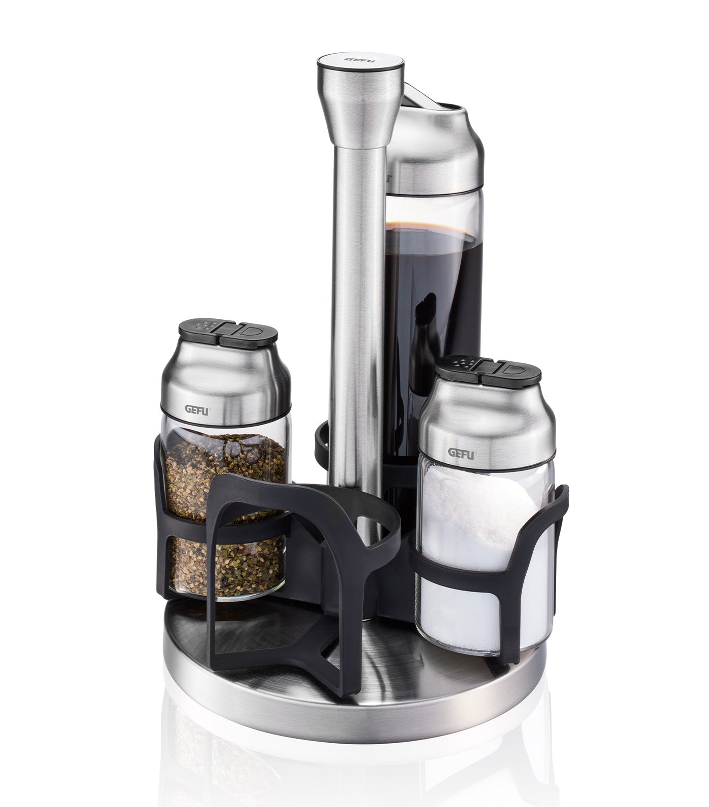 Kippo Vinegar - Oil and Spice Cruet Stand, 5pc Set