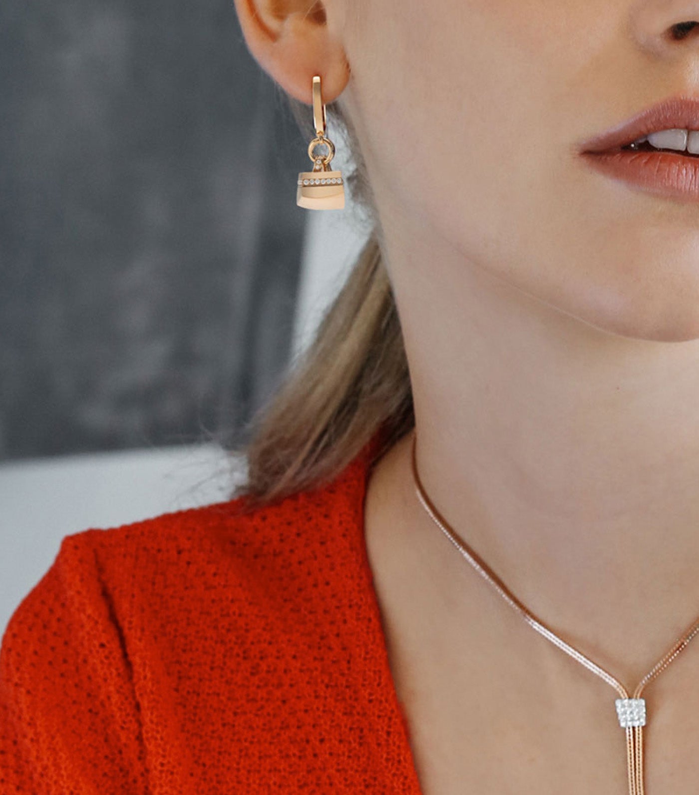 Sauvage Privé Roberto Coin Earrings With Diamonds Rose Gold