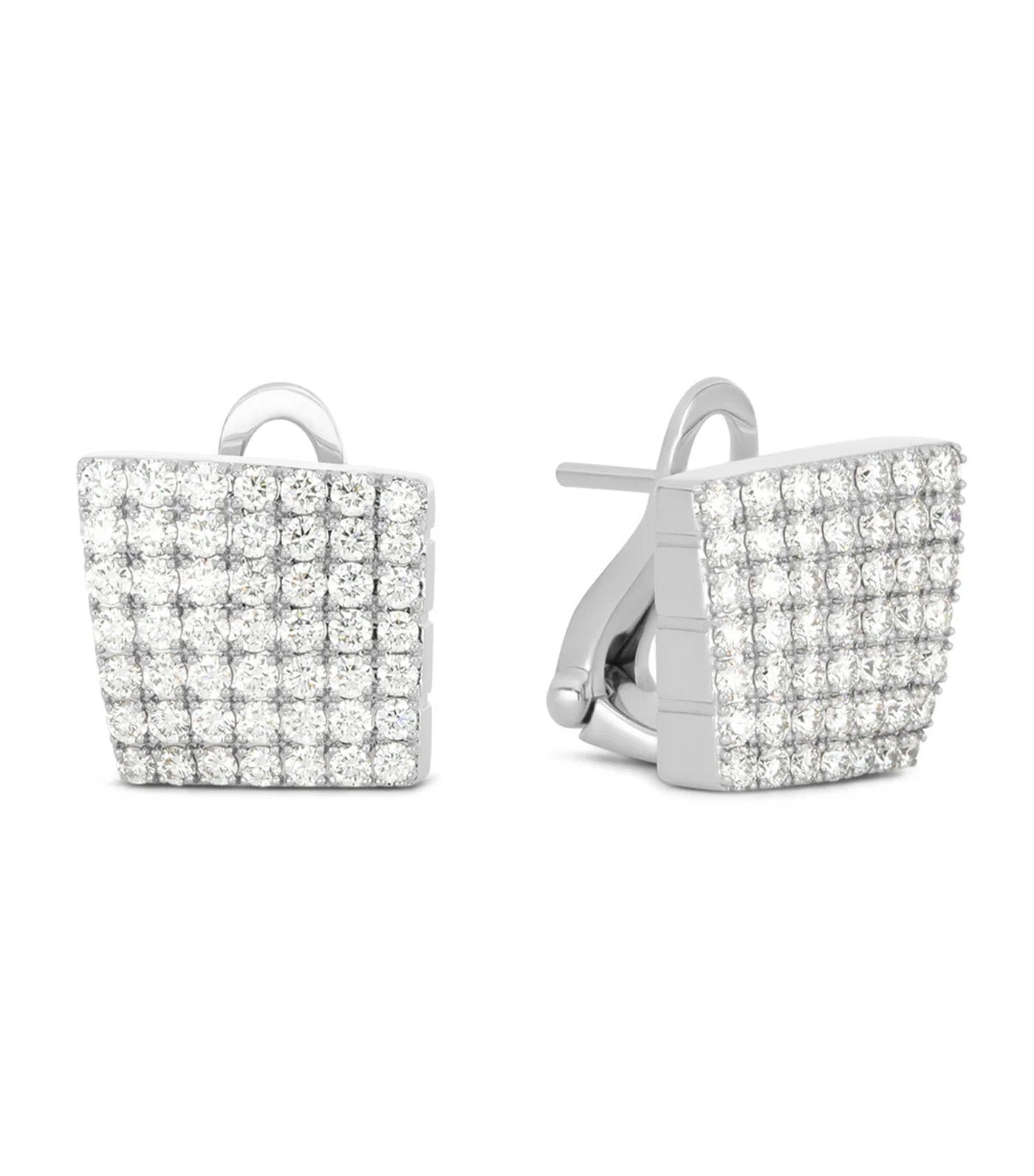 Sauvage Prive Earrings with Diamonds White Gold
