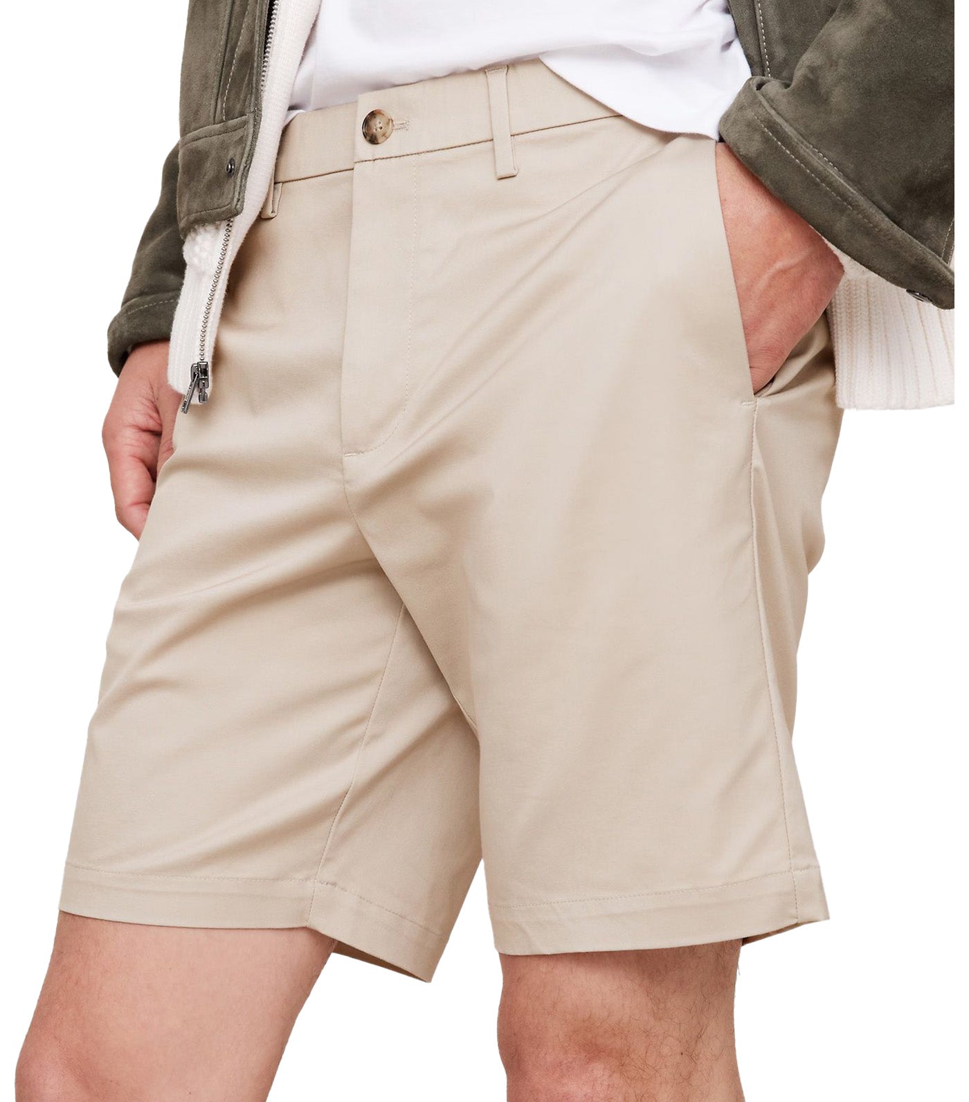 9in Short Khaki Beige
