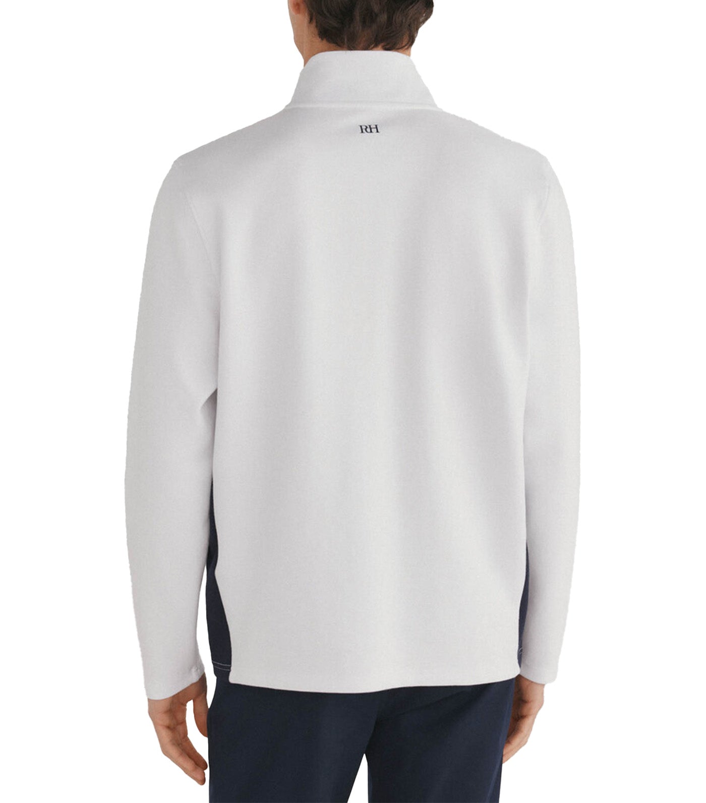 Golf Zip Fastening Sweater White