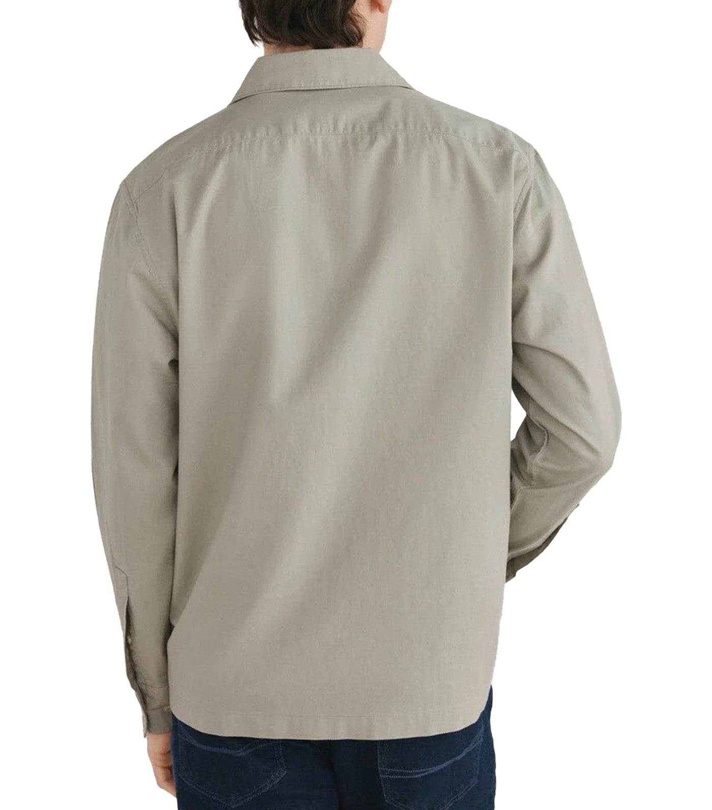 Linen Cotton Overshirt Green