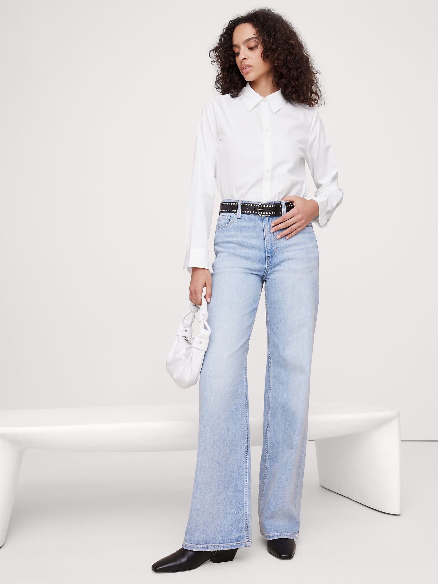 Icon Wide-Leg Jean Light Wash