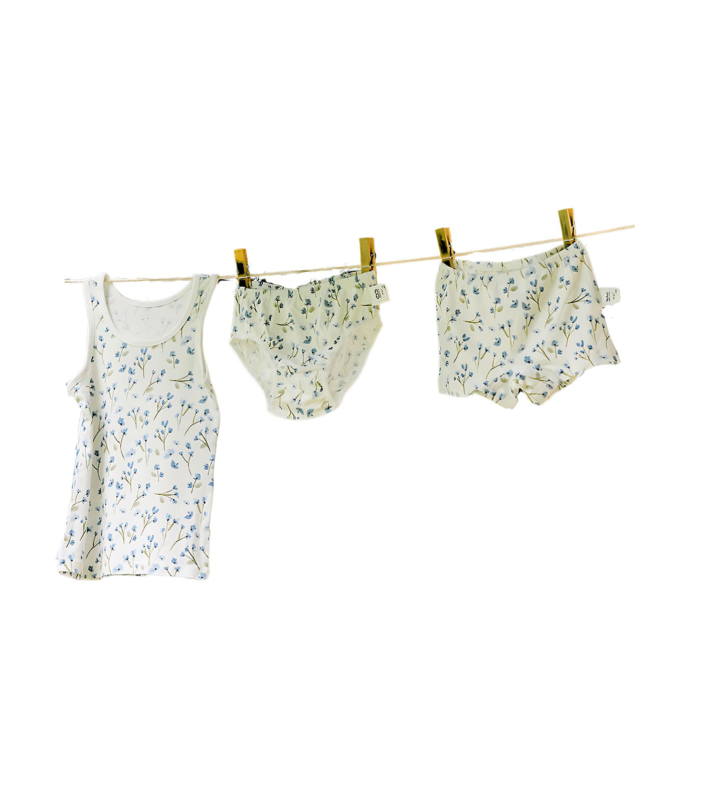 Baby Underwear Sando Shorts Set