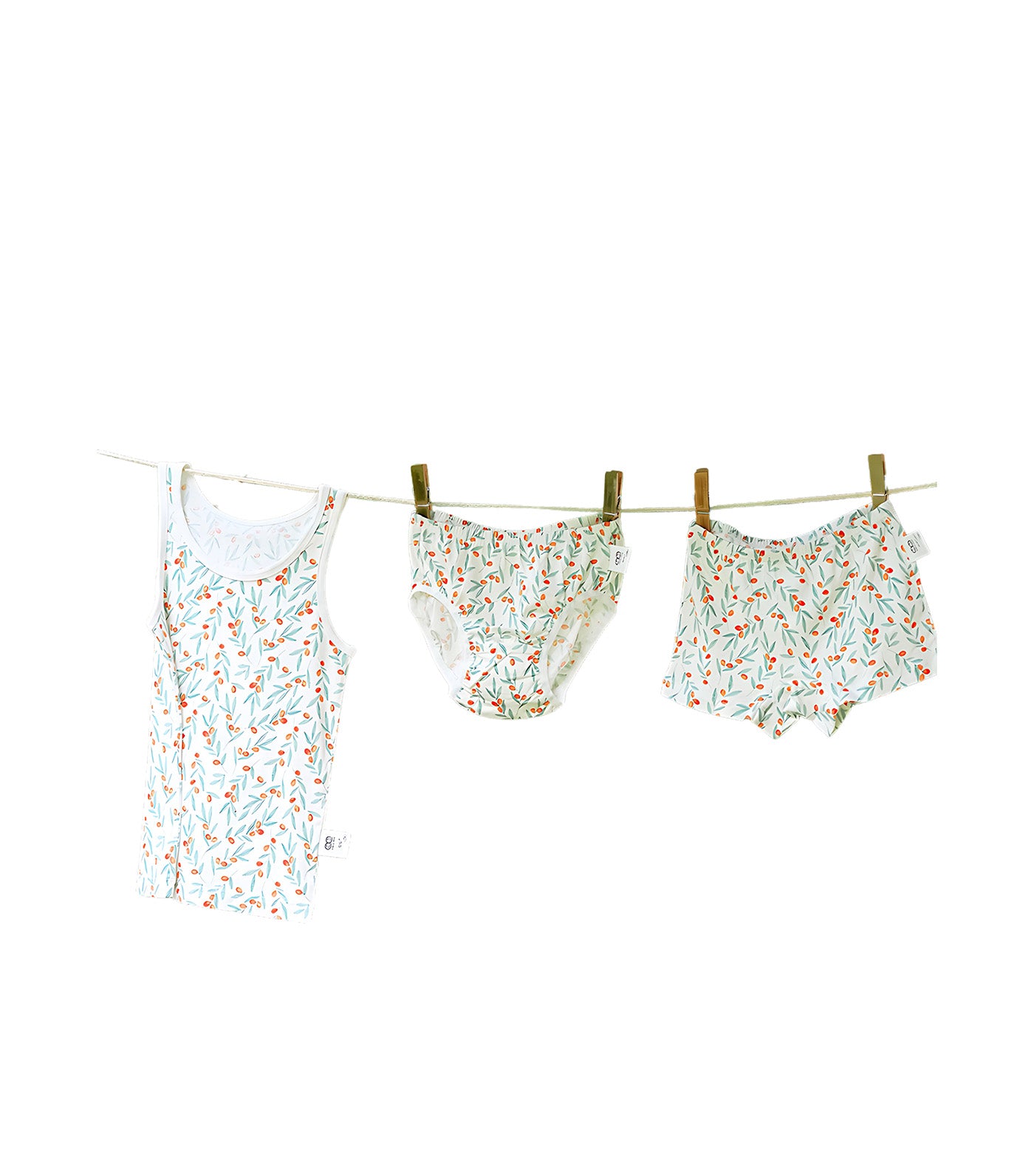 Baby Underwear Sando Shorts Set