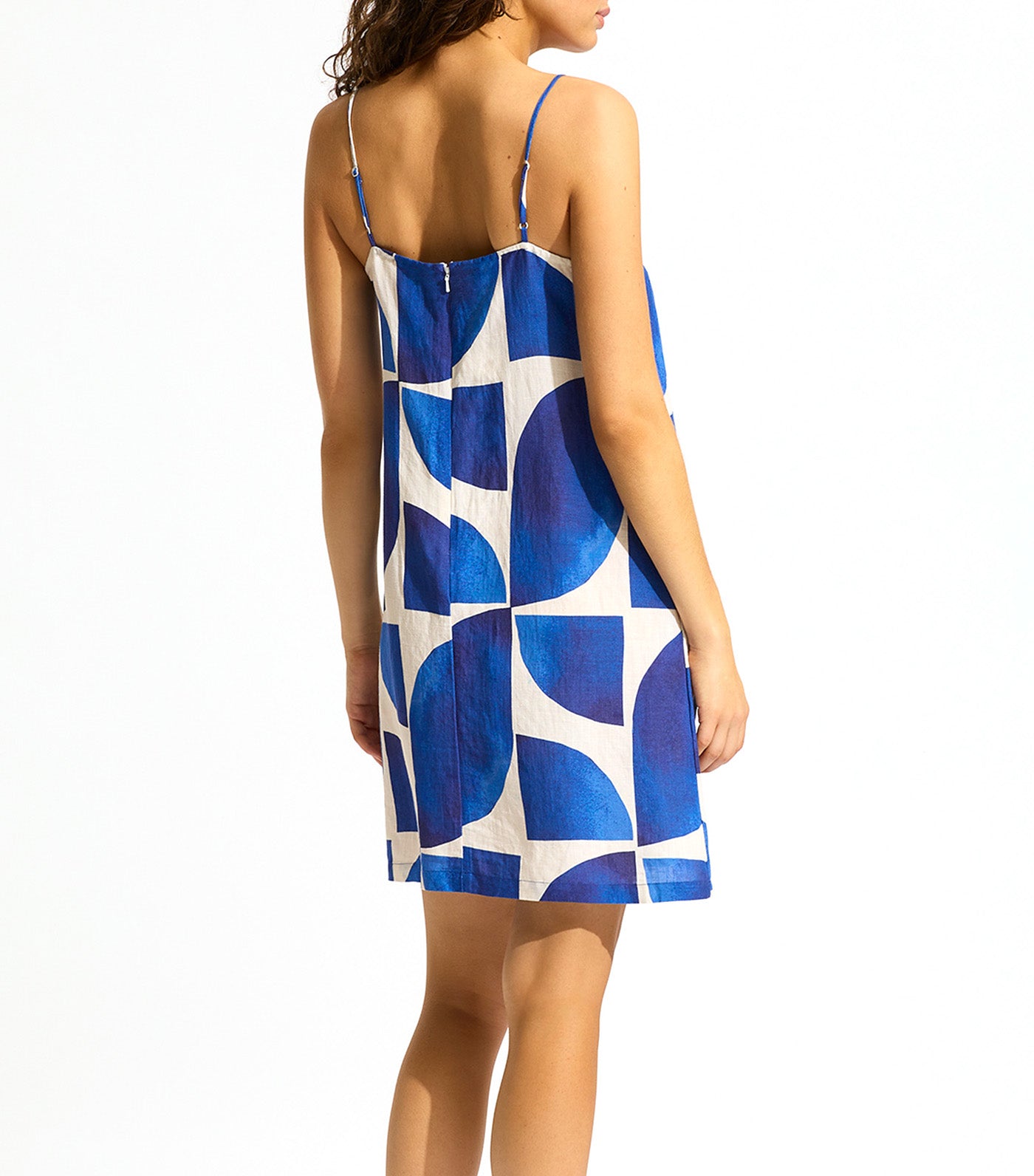Sunray Bandeau Mini Dress Ultramarine