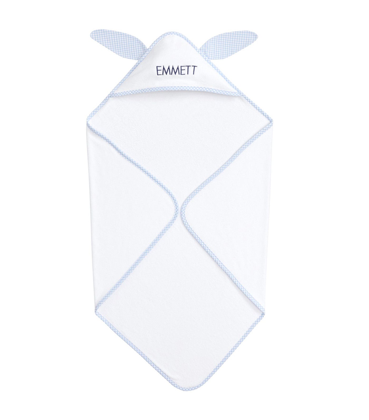 Gingham Critter Baby Hooded Towel