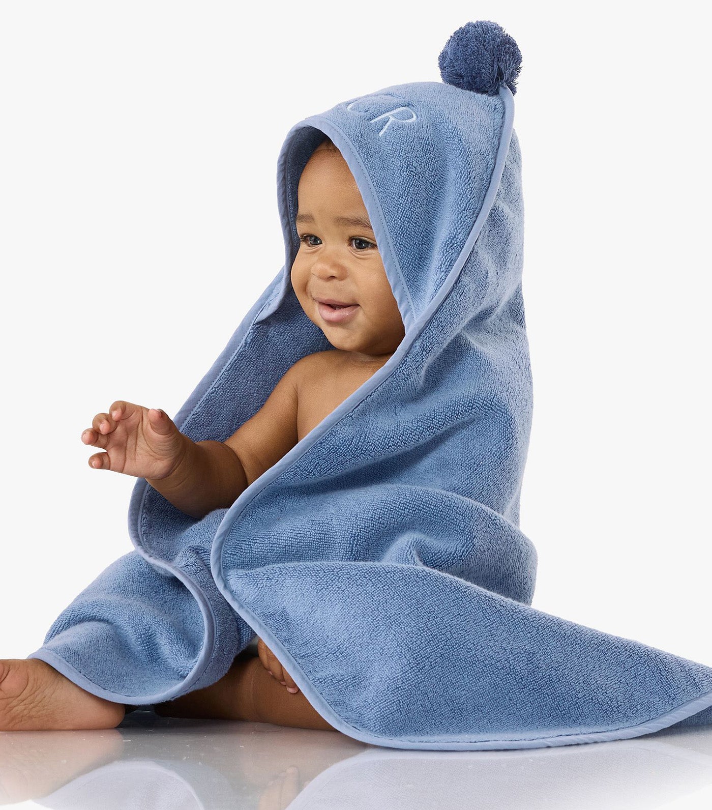 Super Soft Pom Pom Baby Hooded Towel