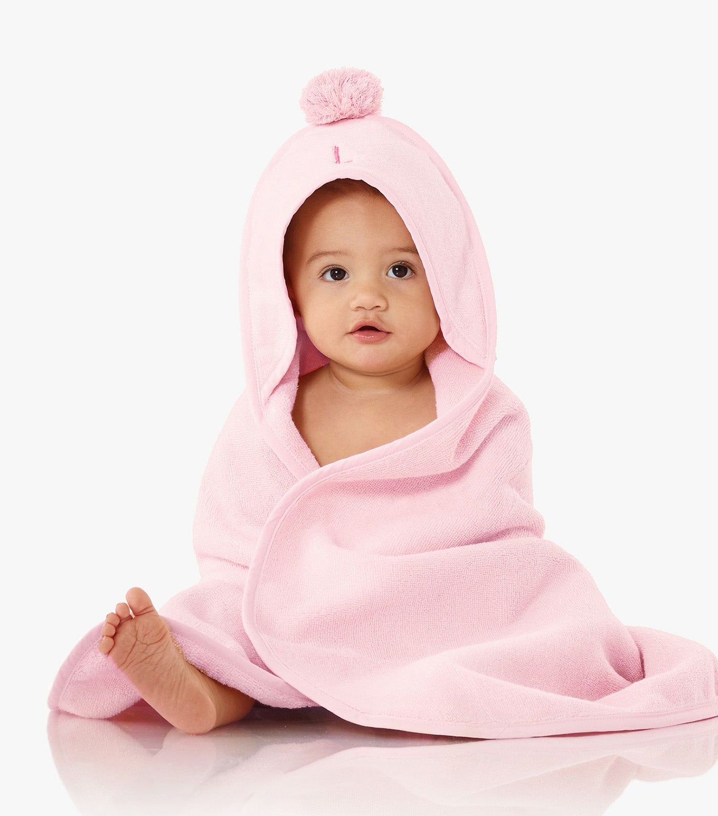 Super Soft Pom Pom Baby Hooded Towel