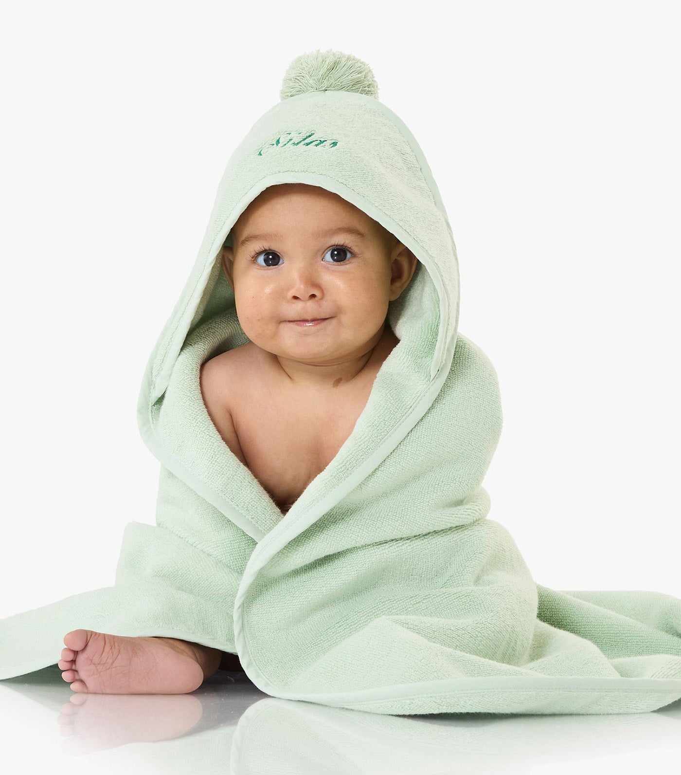 Super Soft Pom Pom Baby Hooded Towel