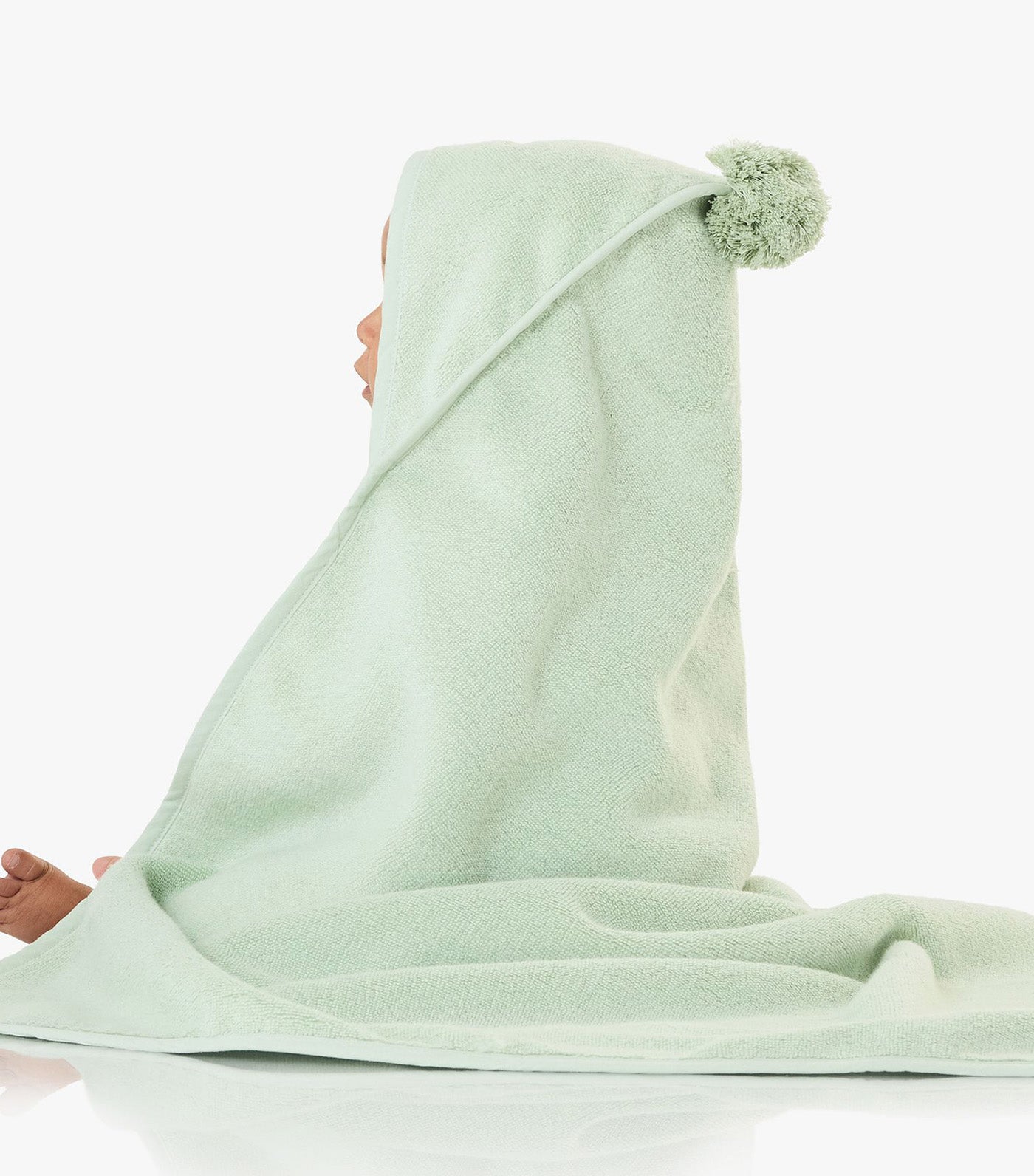 Super Soft Pom Pom Baby Hooded Towel