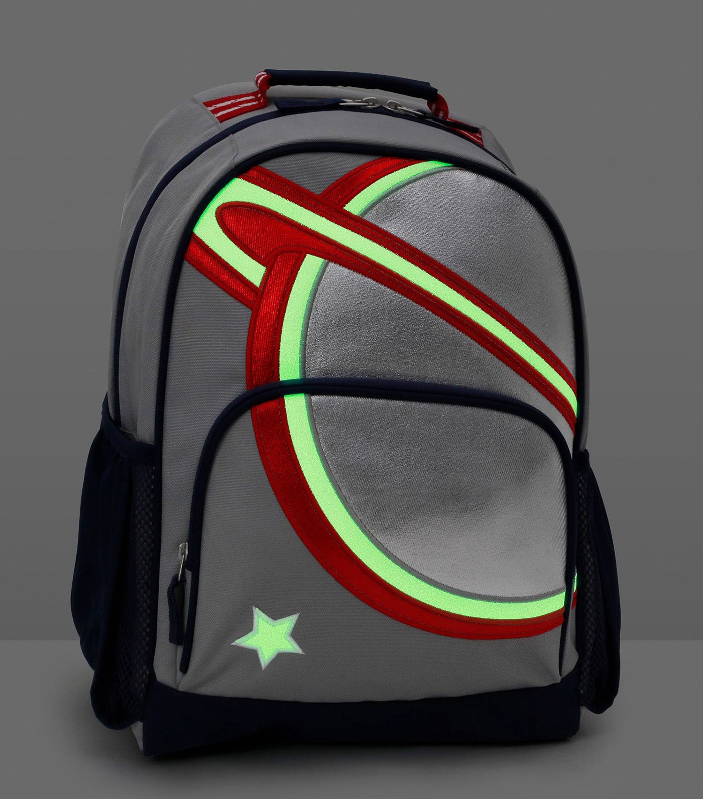 Silver Saturn Glow-in-the-Dark Backpacks
