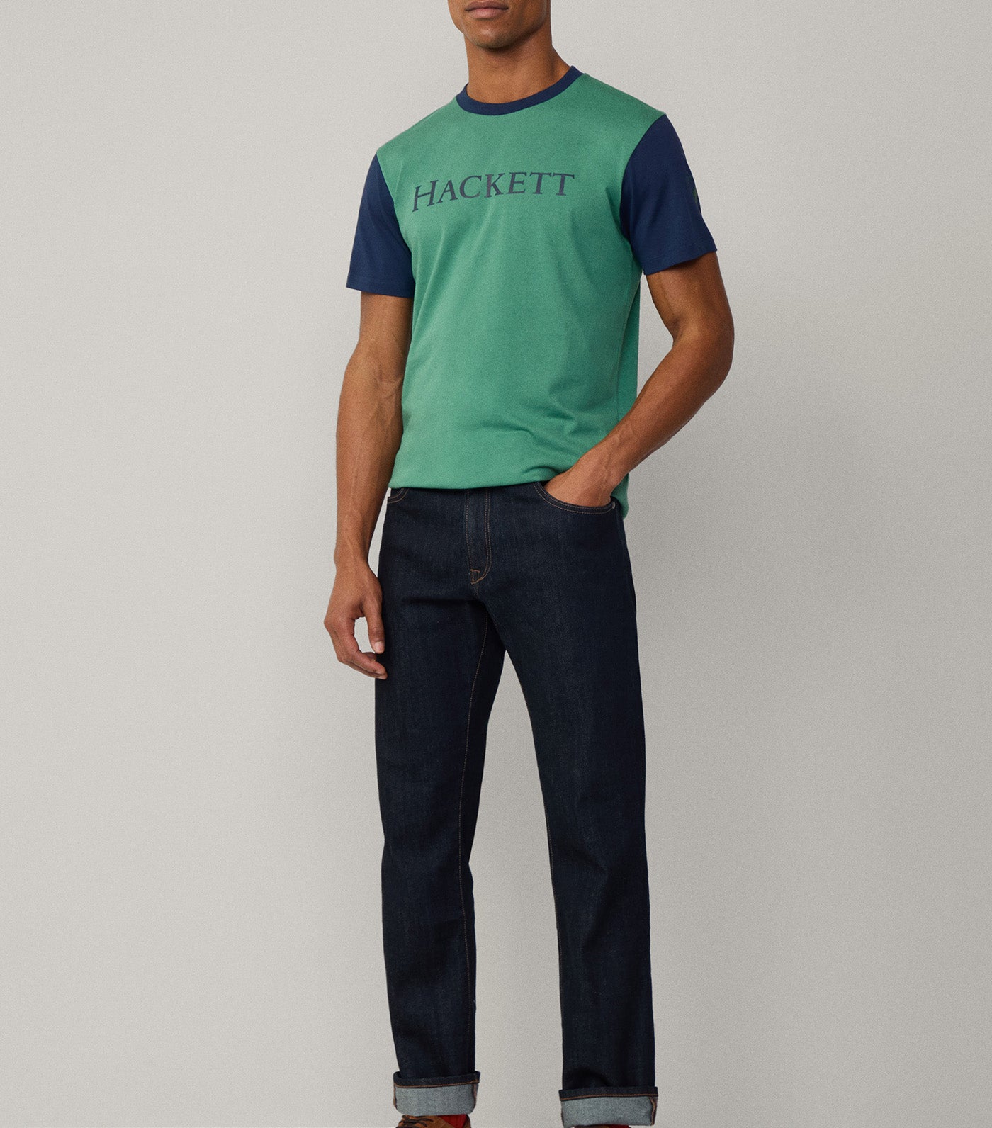 Classic Fit Branded Graphic T-Shirt Grass Green