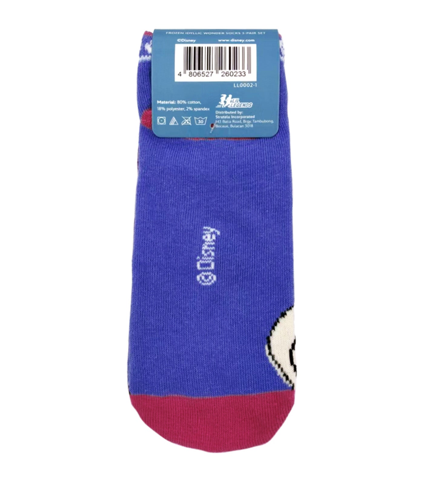 Lil Legends Sneaker Socks (3-Pair Pack) - Frozen Idyllic Wonder Pop Socks