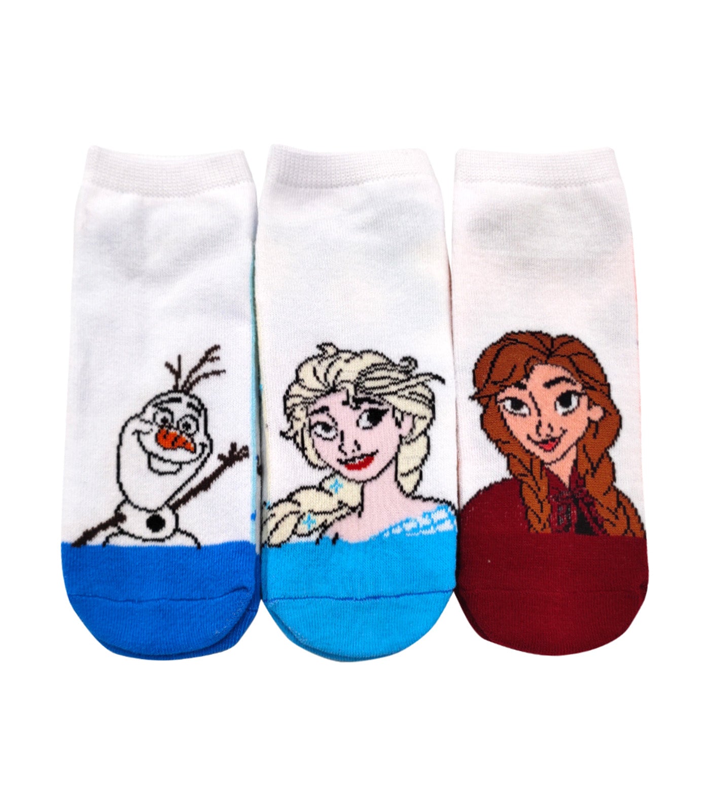 Lil Legends Sneaker Socks (3-Pair Pack) - Frozen White Socks