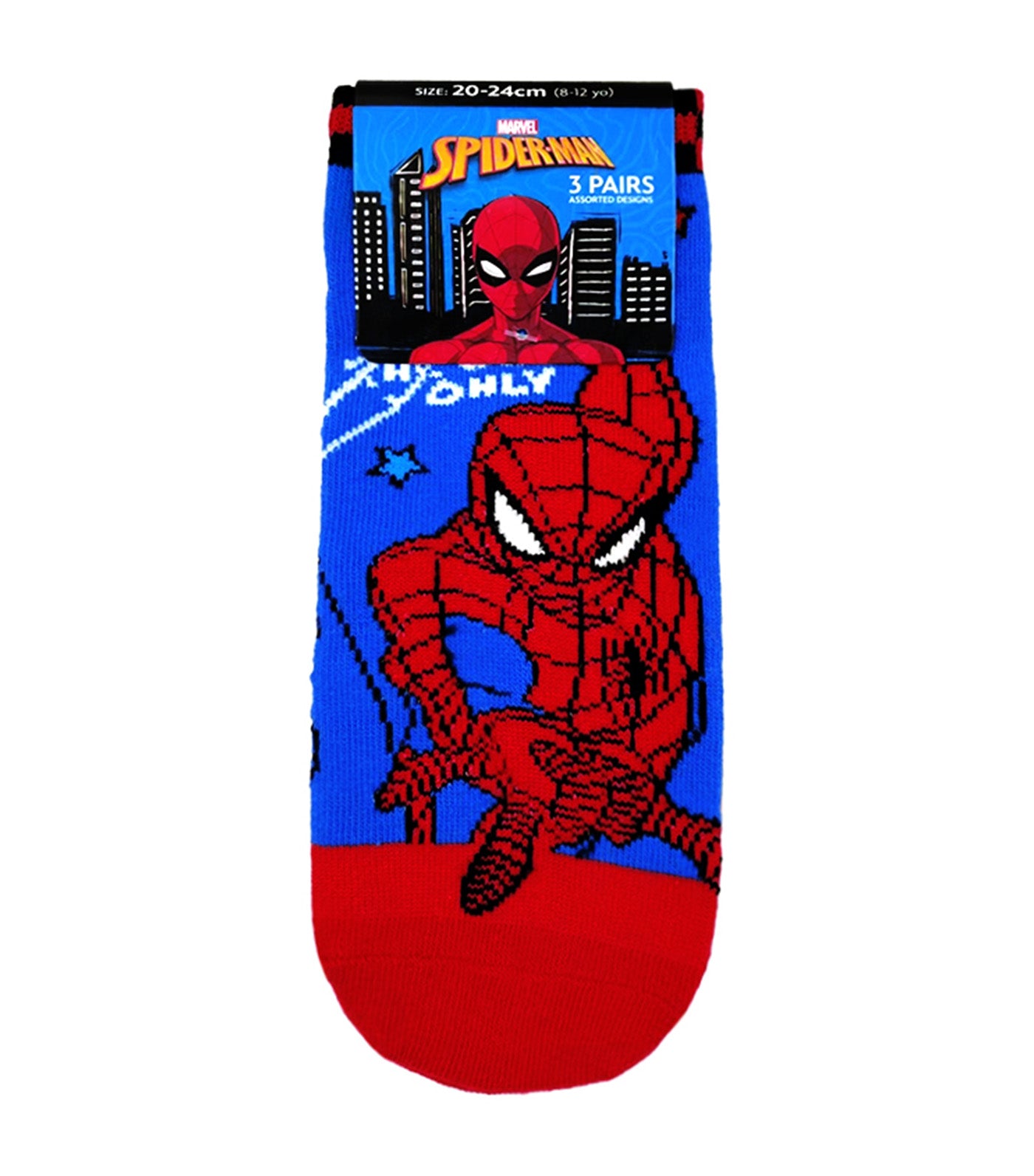 Lil Legends Sneaker Socks (3-Pair Pack) - Spider-Man Hometown Hero Pop Socks