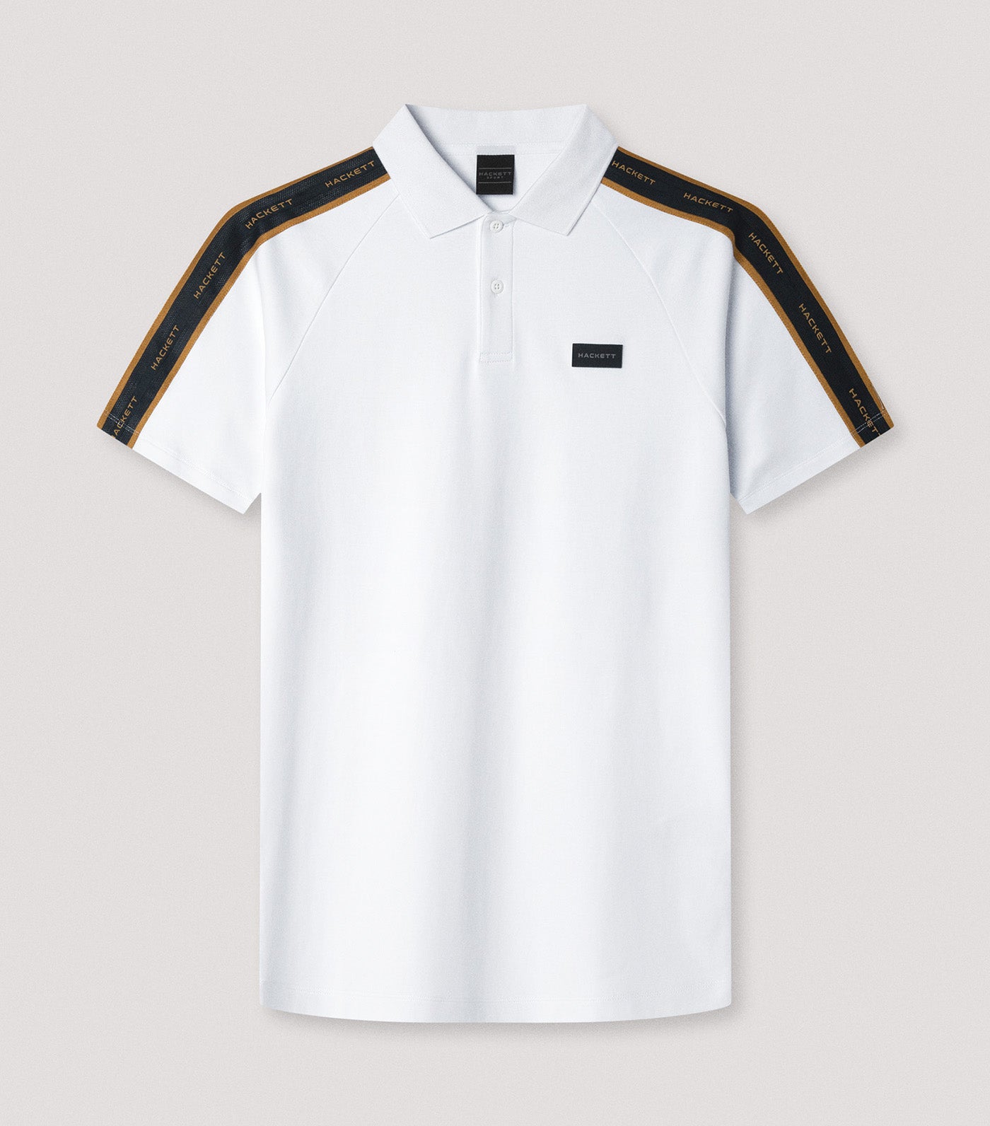 Classic Fit Short Sleeve Tape Polo White