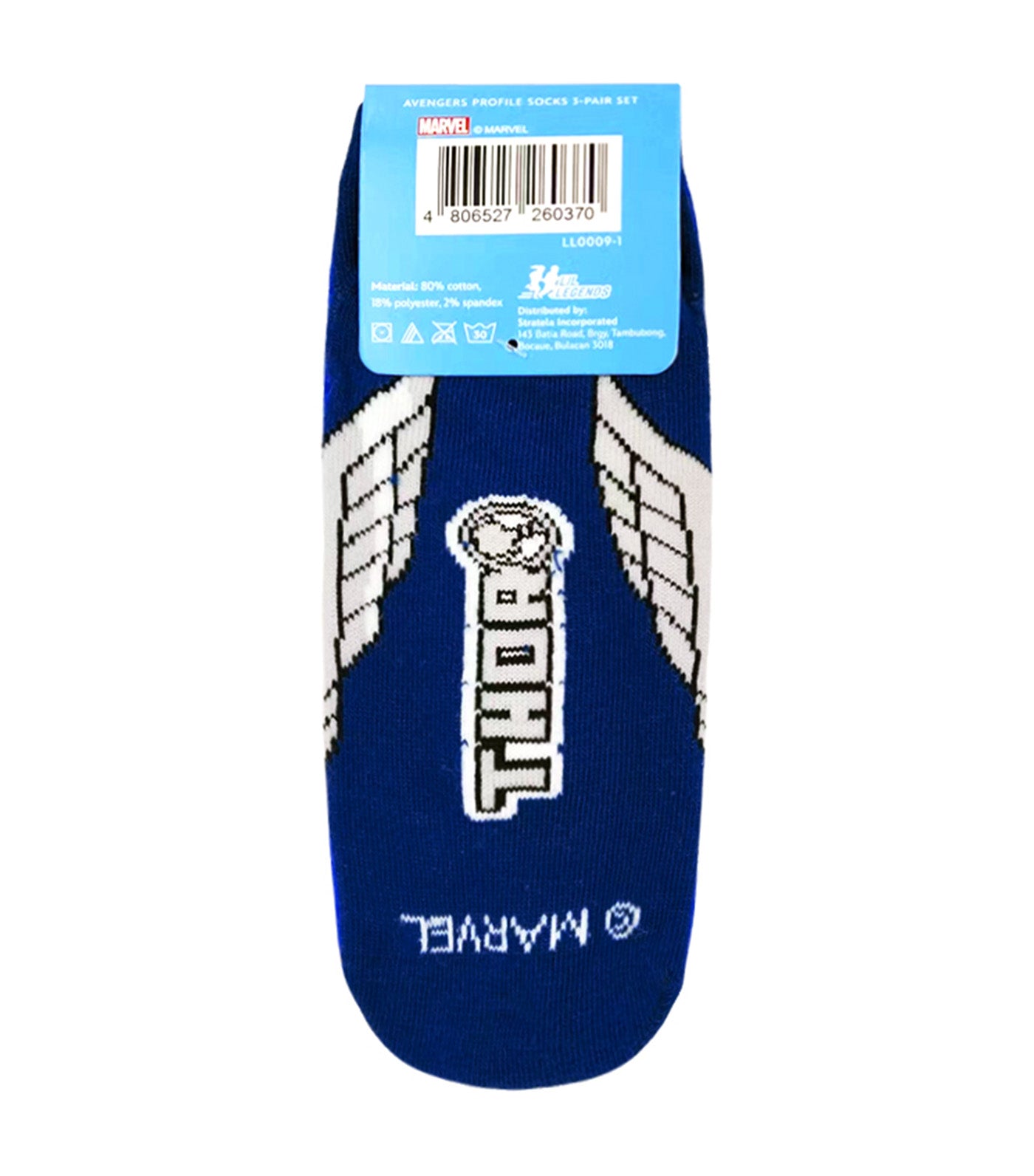 Lil Legends Sneaker Socks (3-Pair Pack) Avengers Pop