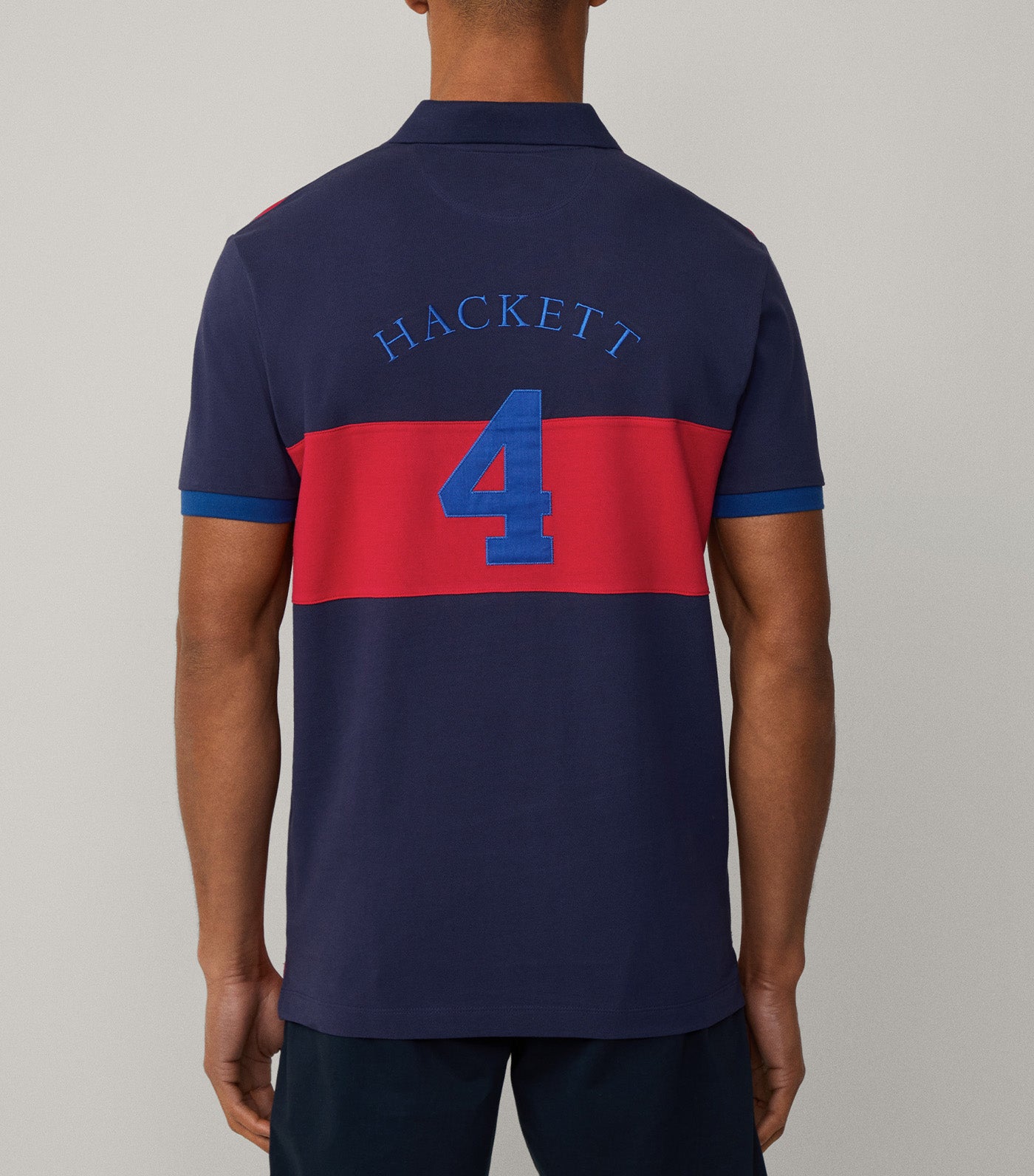 Classic Fit Short Sleeve Panel Polo Pop Red