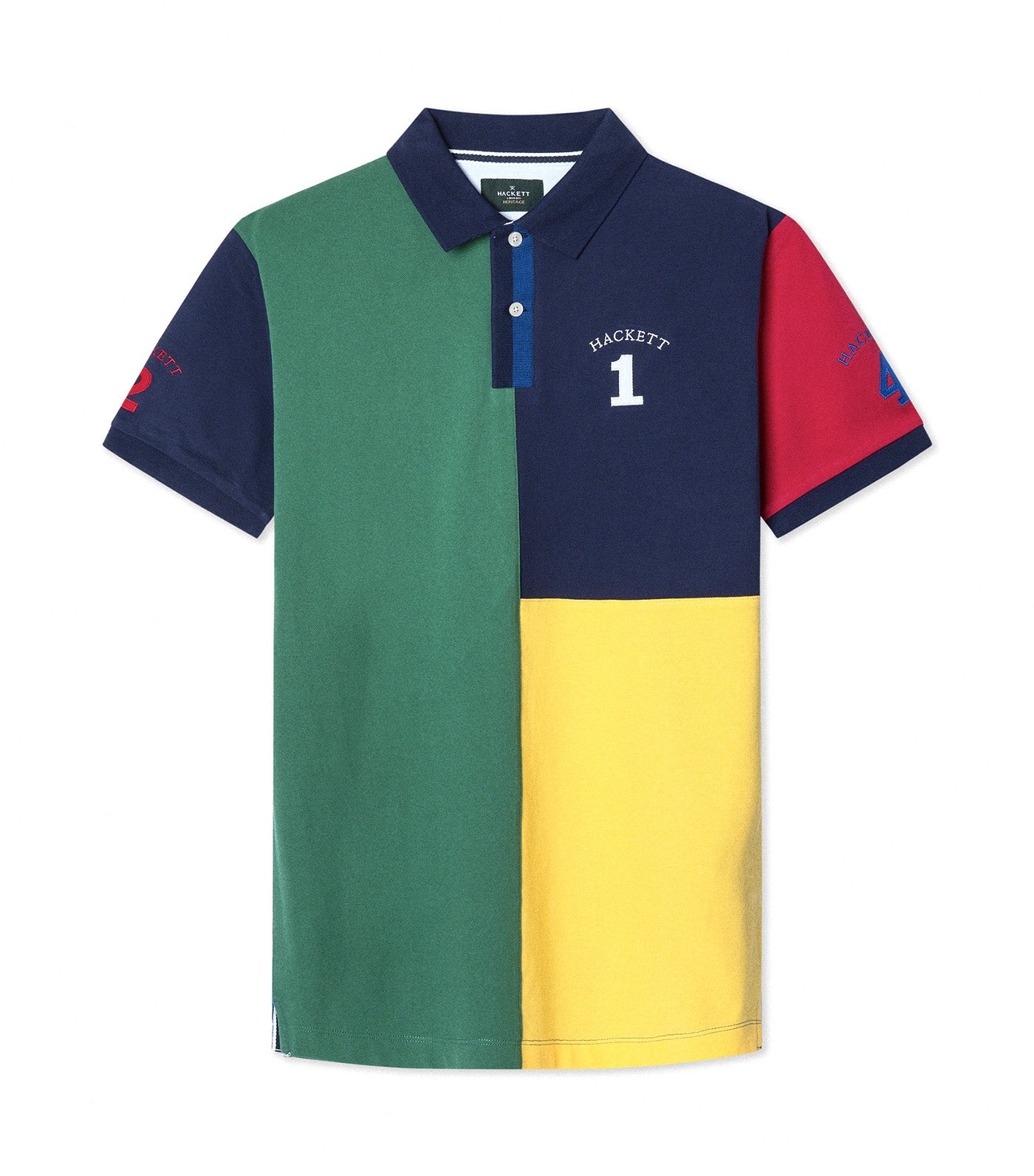 Classic Fit Short Sleeve Multi Polo Grass Green