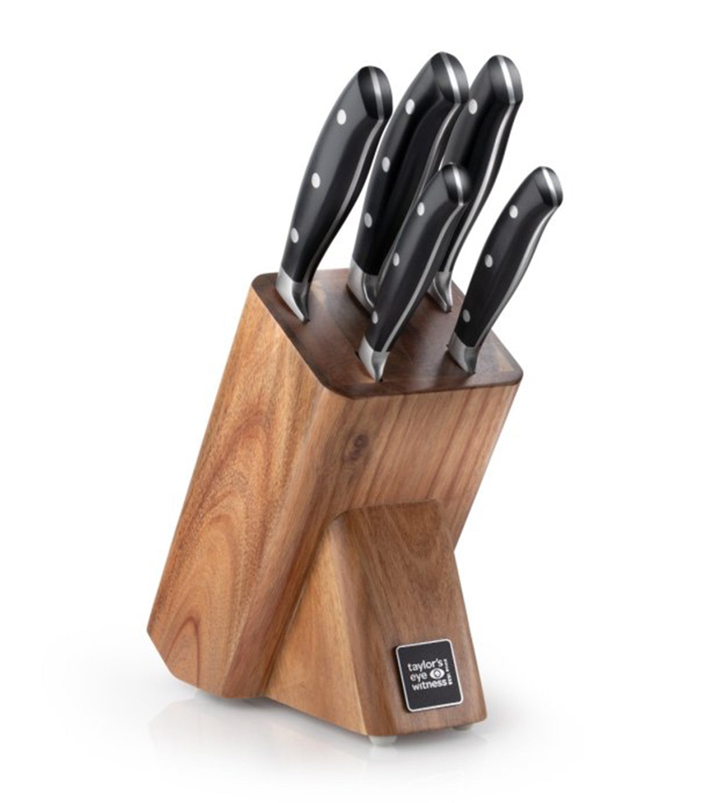 Kingston Acacia Wood Knife Block Set of 5