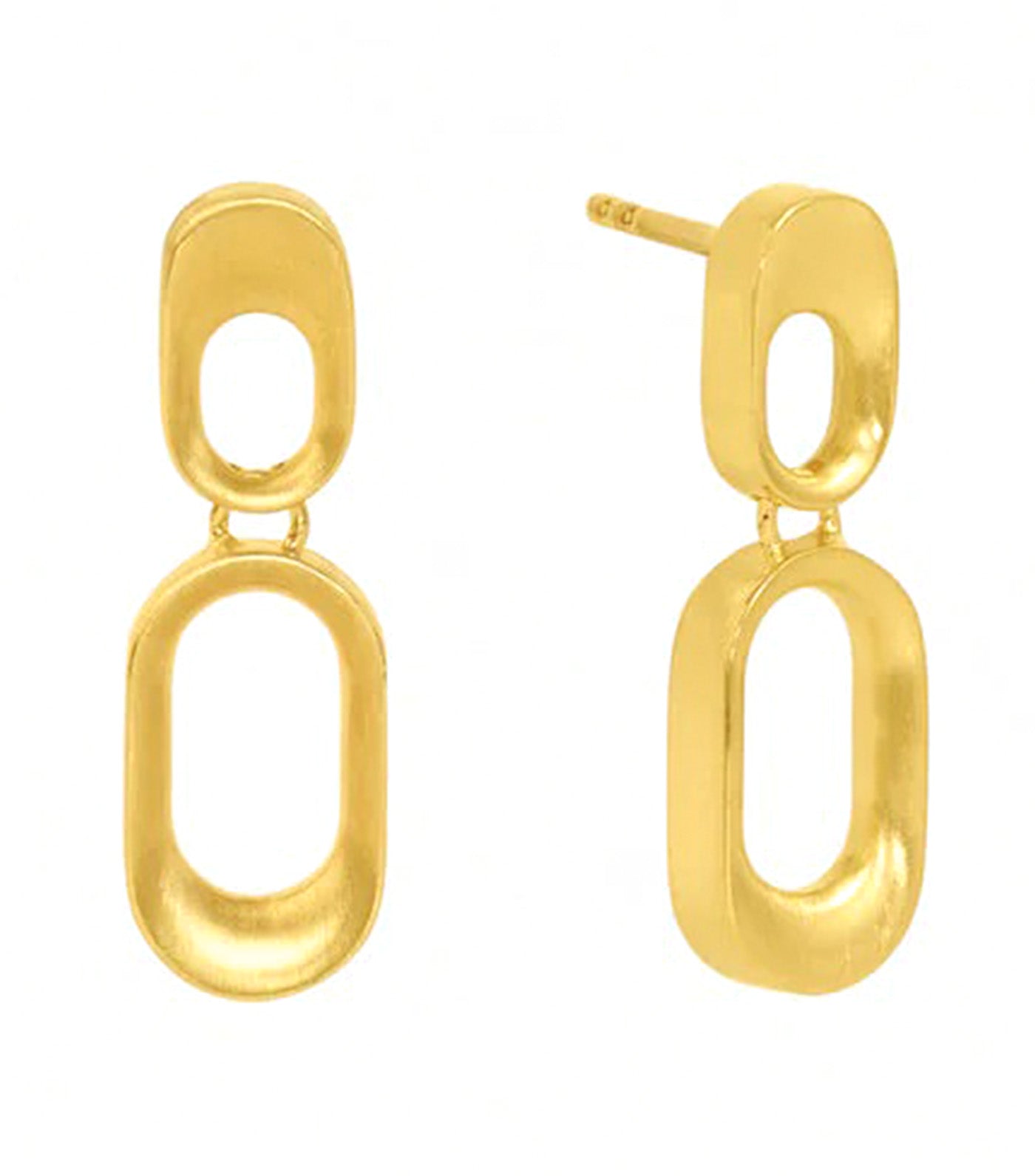 Bleecker Mini Drop Earrings Gold
