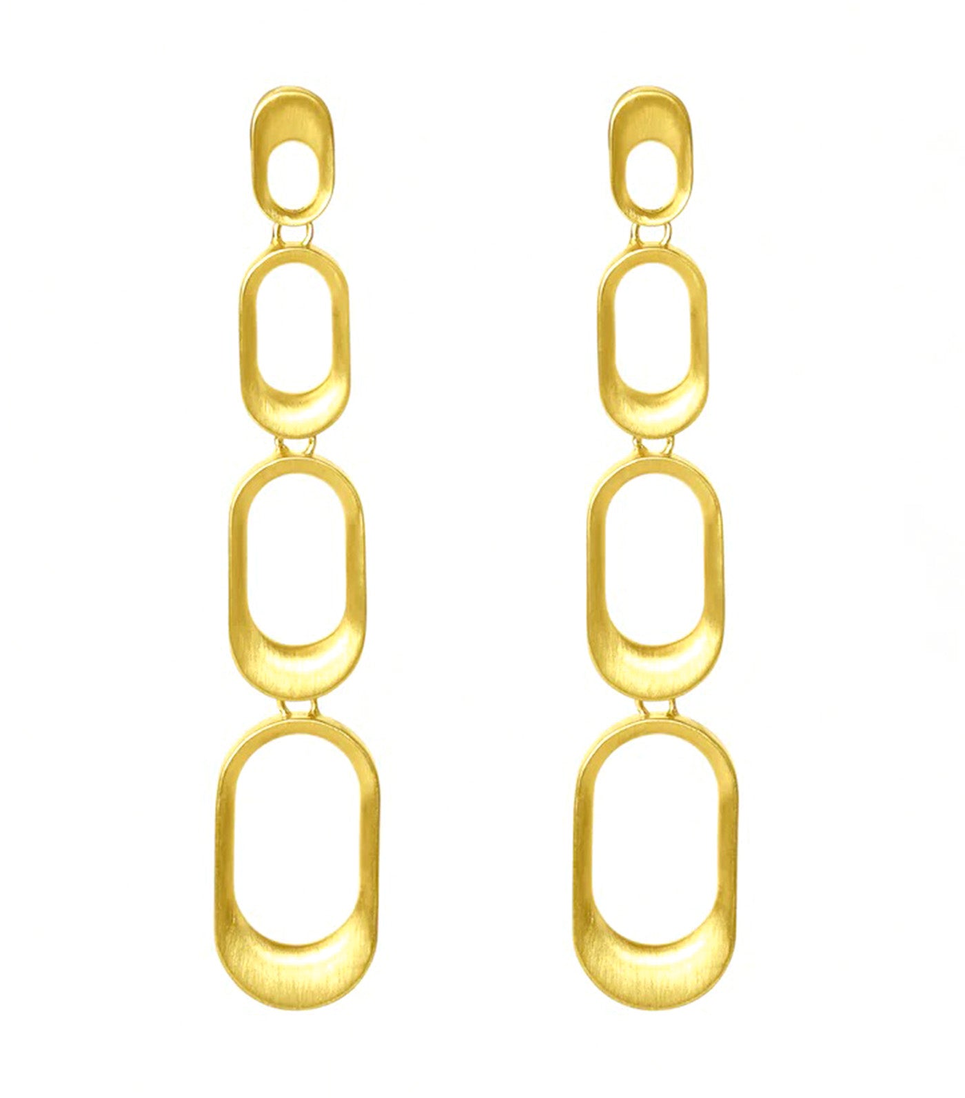 Bleecker Statement Drop Earrings Gold