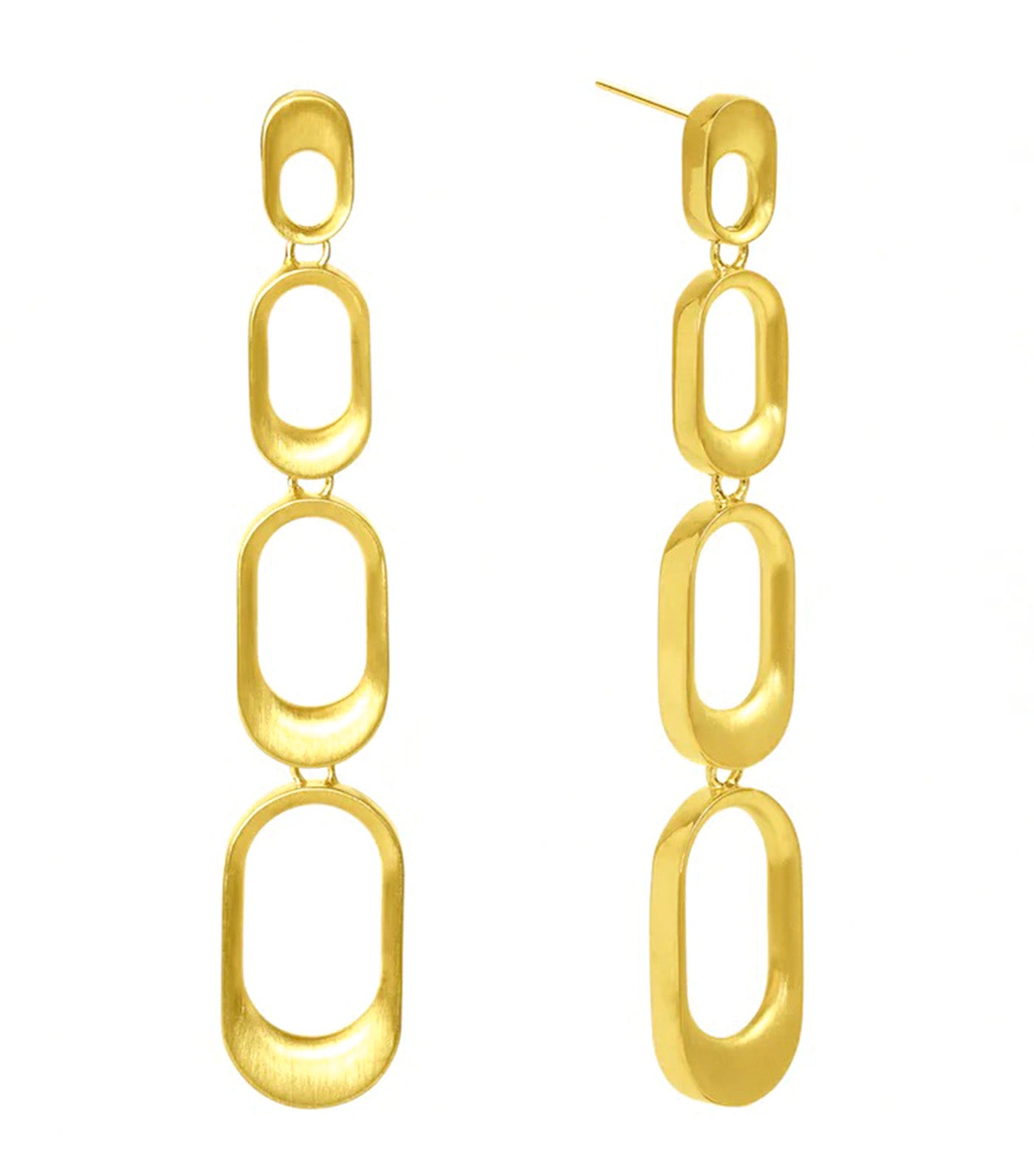 Bleecker Statement Drop Earrings Gold