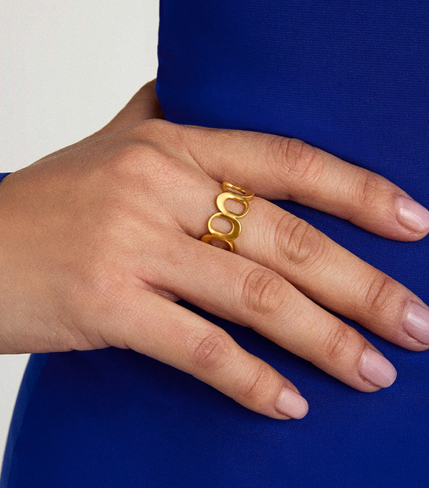 Crosby Link Ring Gold