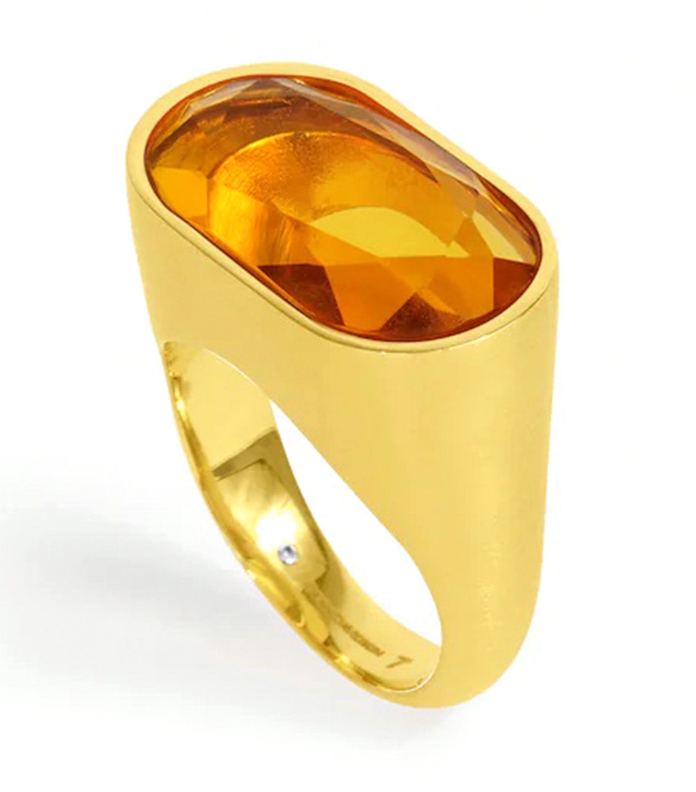 Mercer Gemstone Statement Ring Gold