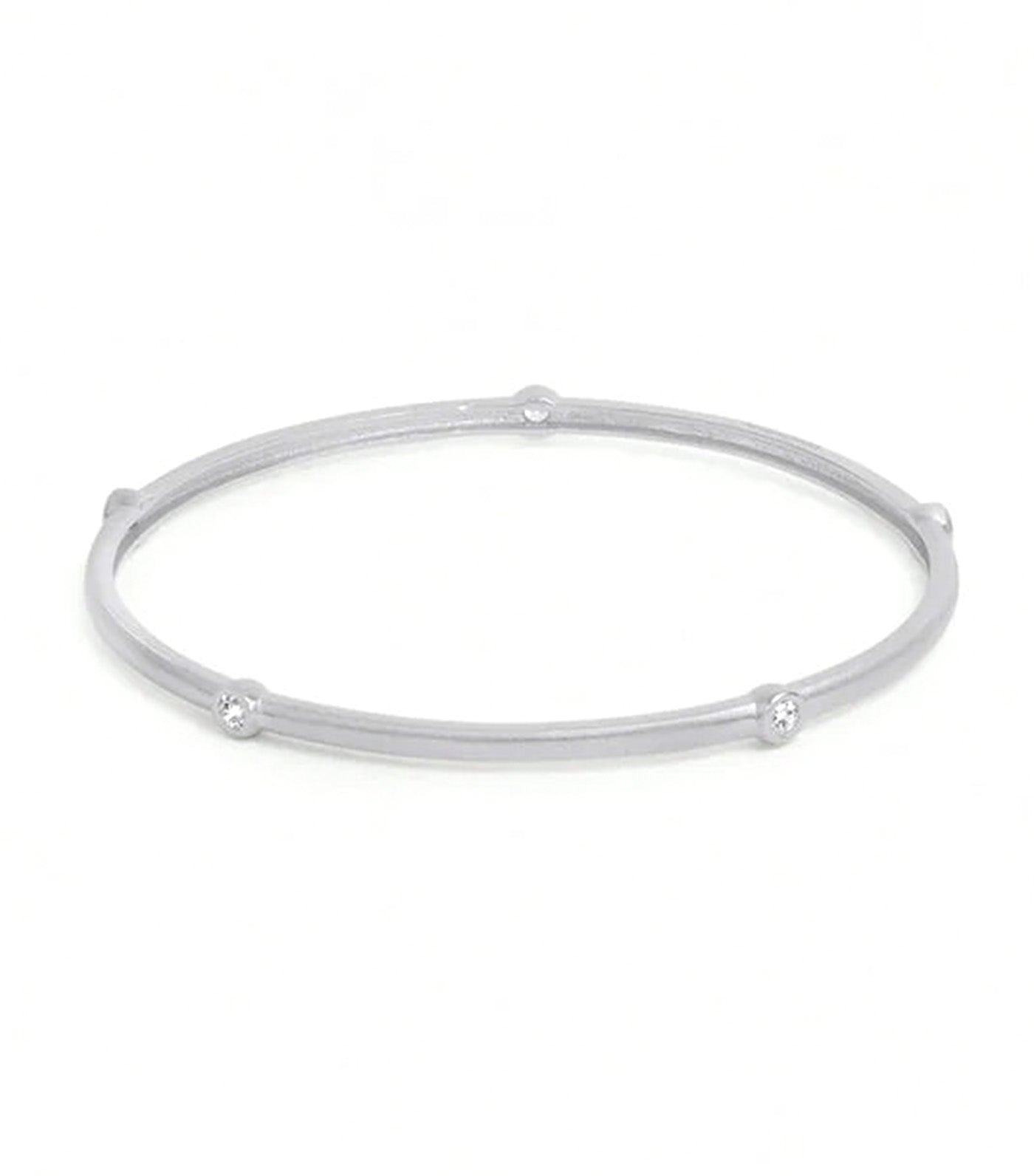 Orsay Pavé Bangle Bracelet Silver