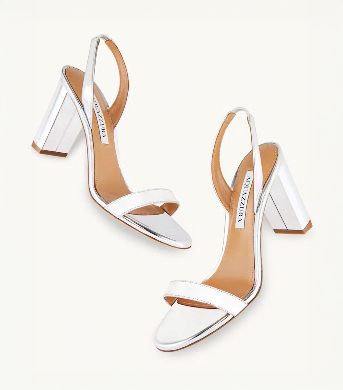 So Nude Block Sandal 85 Silver