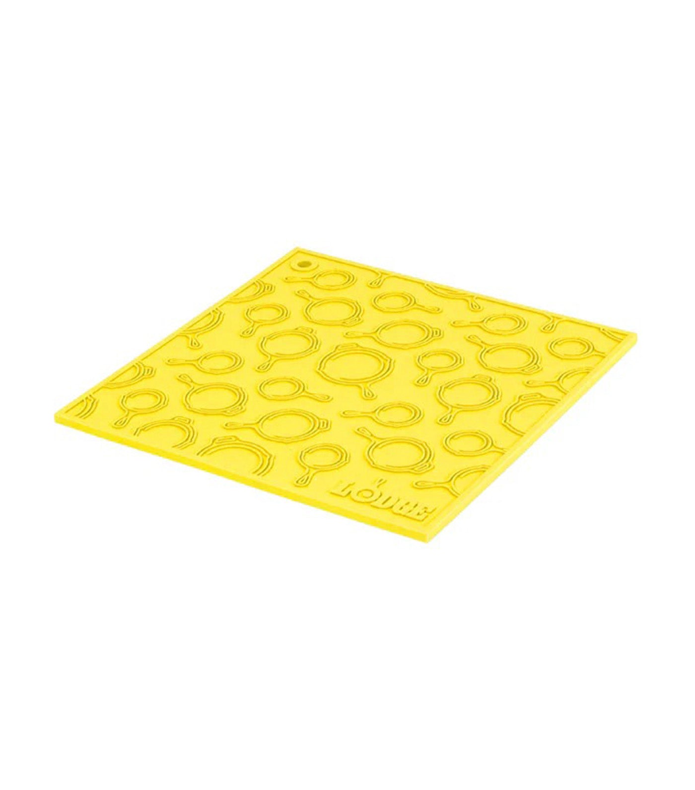 Trivet Skillet Pattern Silicone Square Yellow