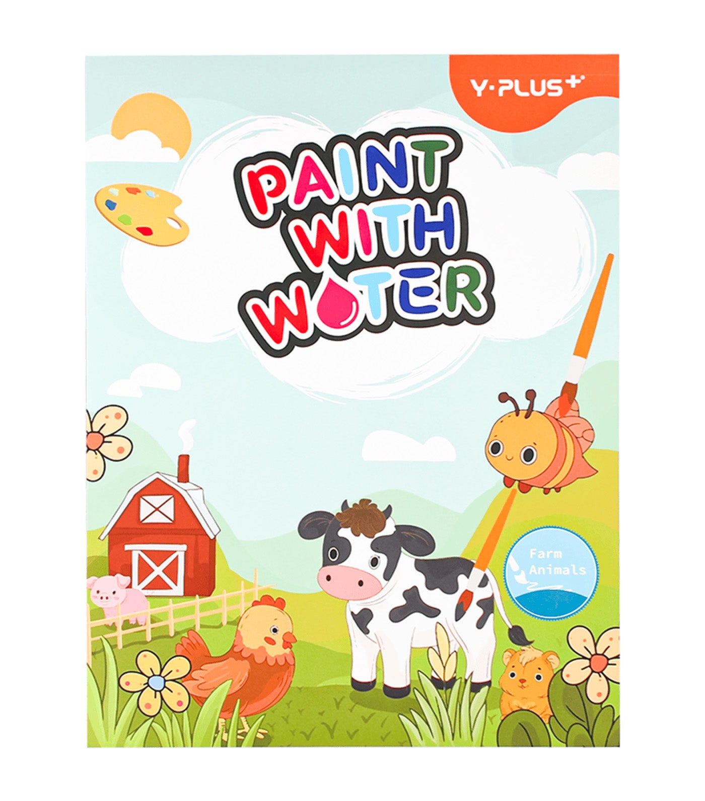 Farm Animals Water Coloring Book