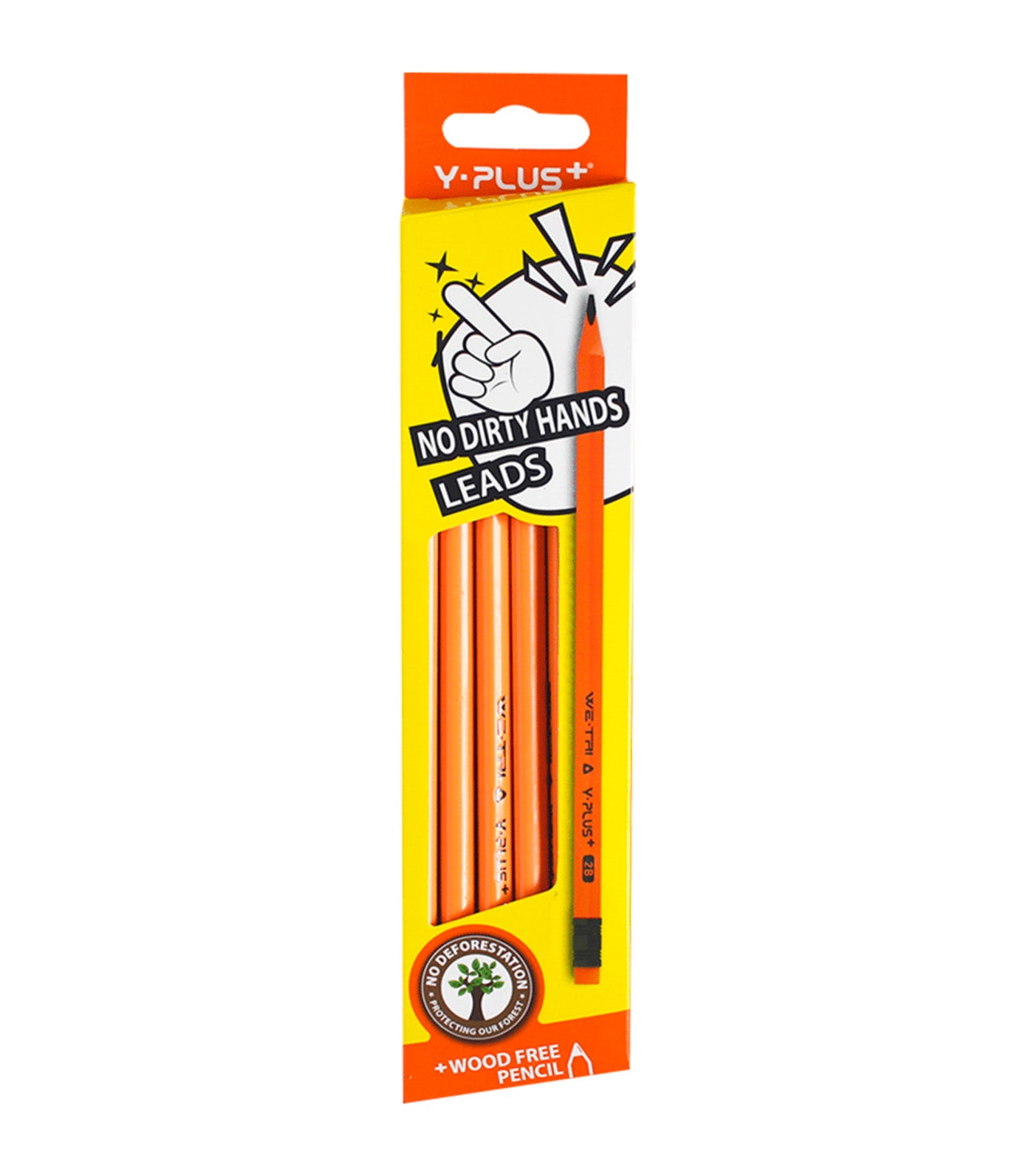 WE-TRI Wood Pencil with Eraser 12pcs