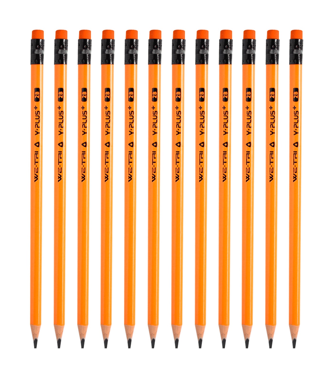 WE-TRI Wood Pencil with Eraser 12pcs