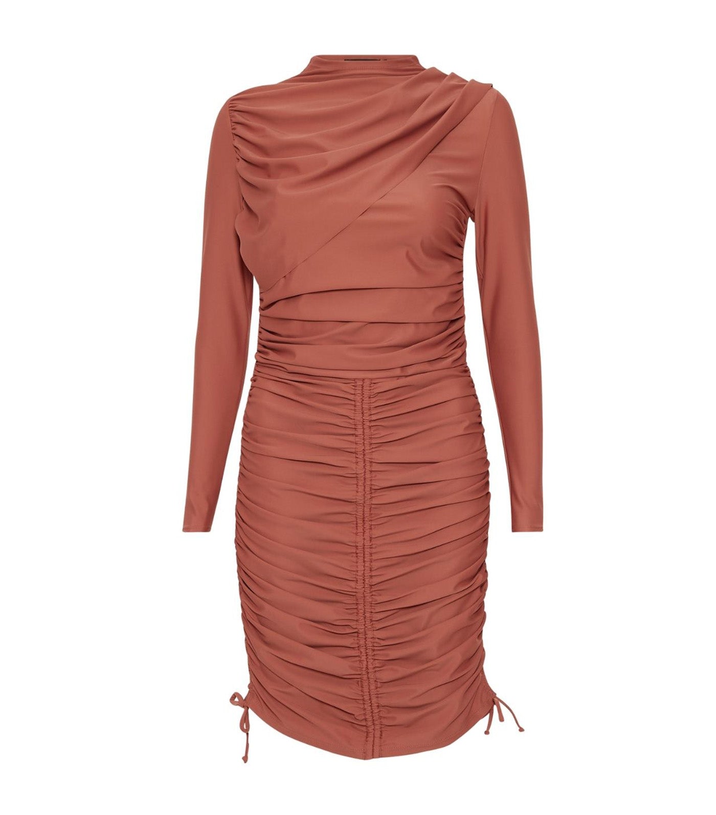 Isla Adjustable Ruched Swim Dress Clay