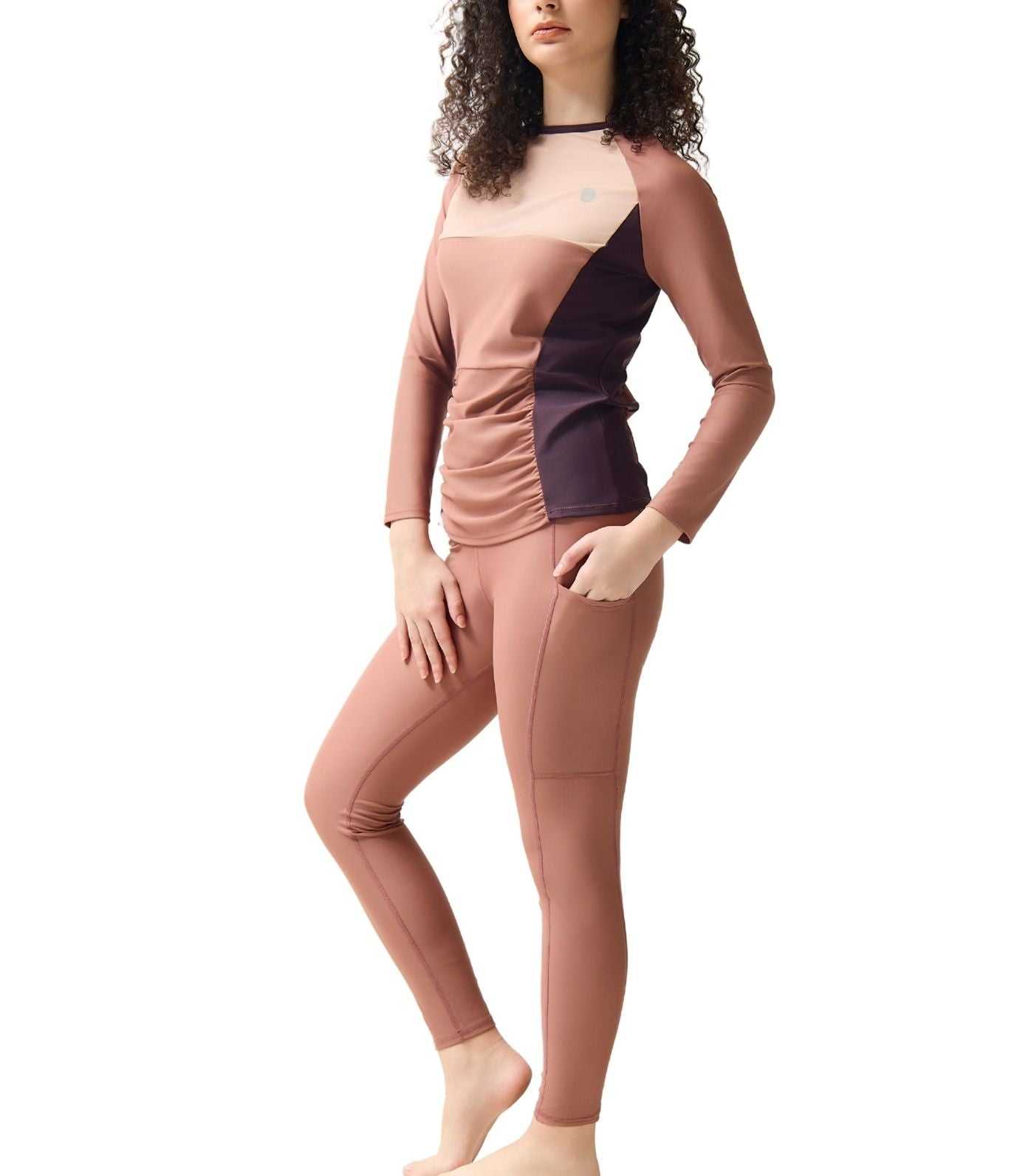 Safa Long-Sleeved Rashguard Swim Top Earth