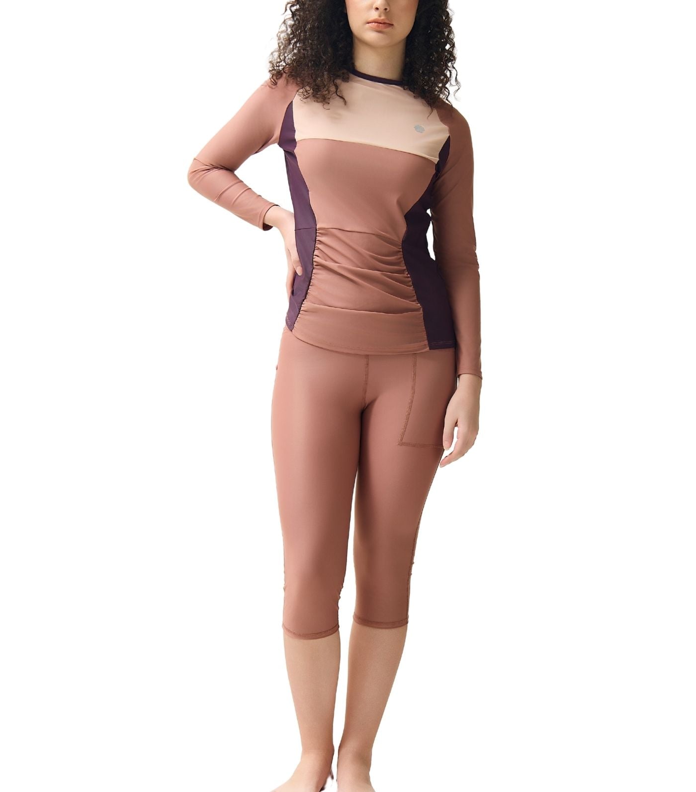 Safa Long-Sleeved Rashguard Swim Top Earth